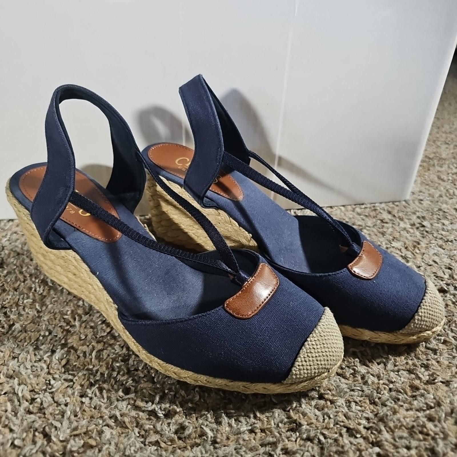 Chaps Chaps Clarisa Wedge Heel Sandal Sz 9B Size US 9 / IT 39 - 1 Thumbnail