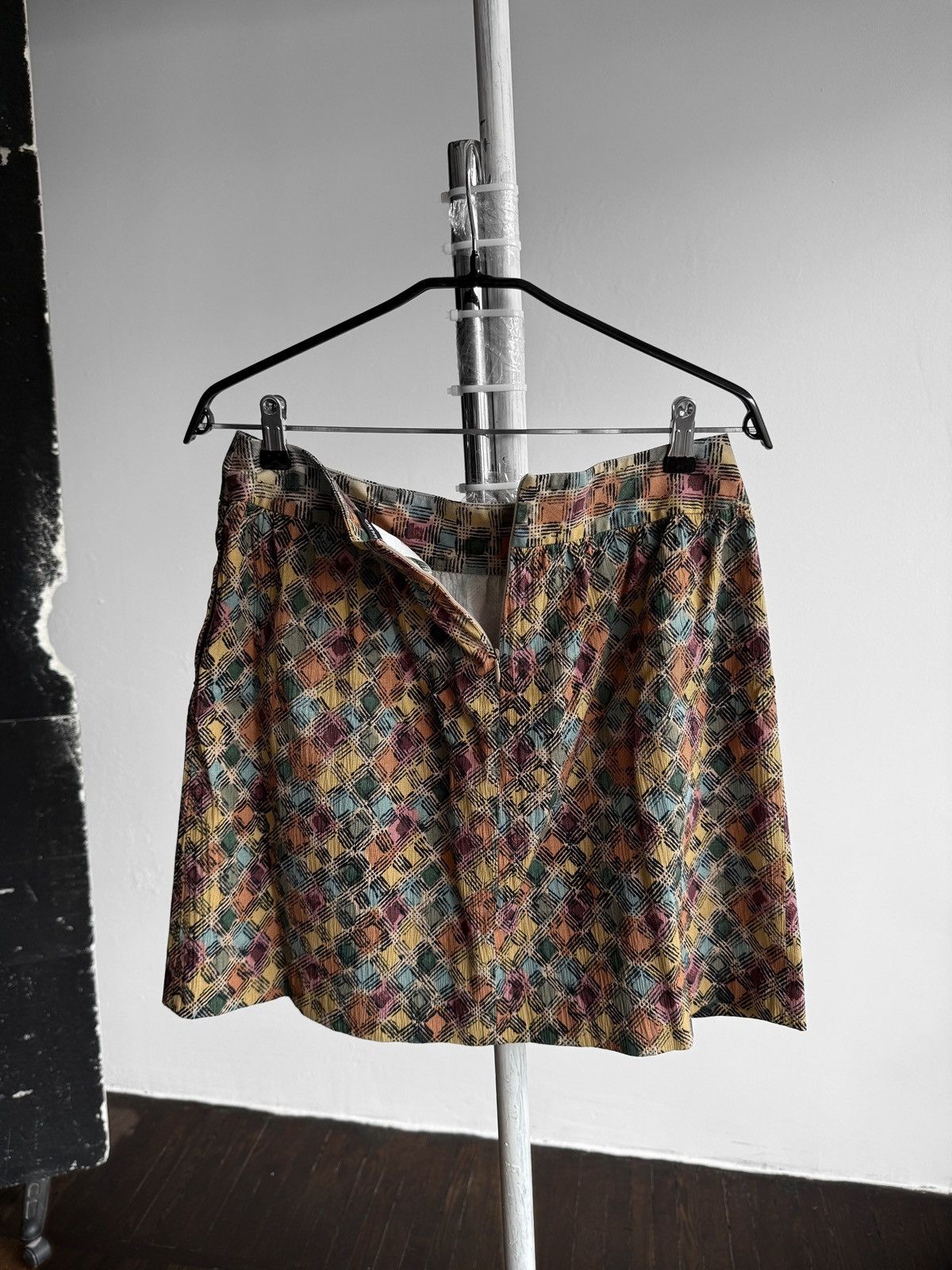 MAX&Co. Max&Co. Max Mara Wmns Multicolor Geometric Print Mini Skirt Size 34" / US 12 / IT 48 - 2 Thumbnail
