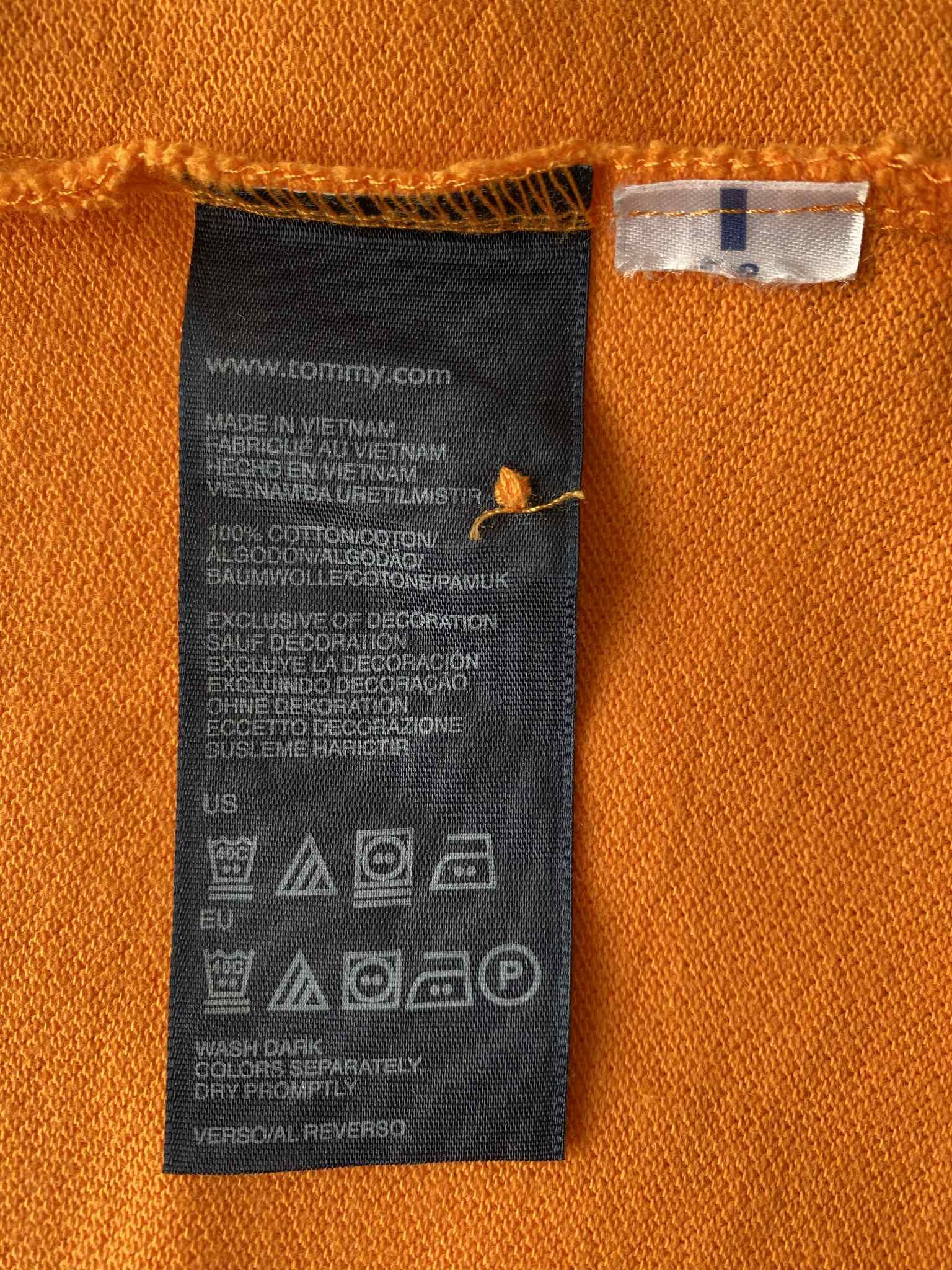 Tommy Hilfiger Tommy Hilfiger Holland Netherlands Orange Embroidered Polo Size US XL / EU 56 / 4 - 10 Thumbnail