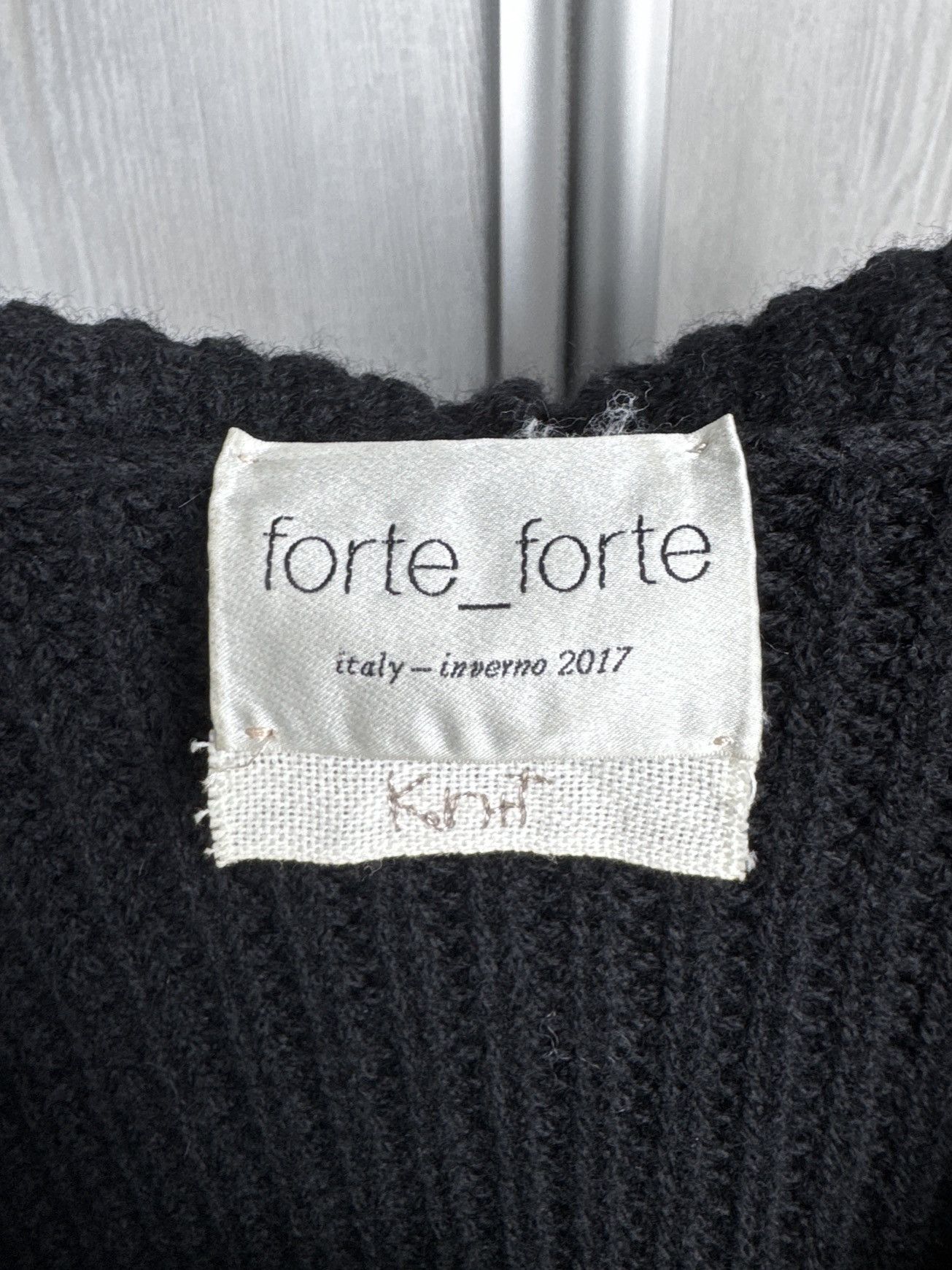 forte_forte forte_forte italy_inverno 2017 black knit oversized hoodie Size M / US 6-8 / IT 42-44 - 10 Thumbnail