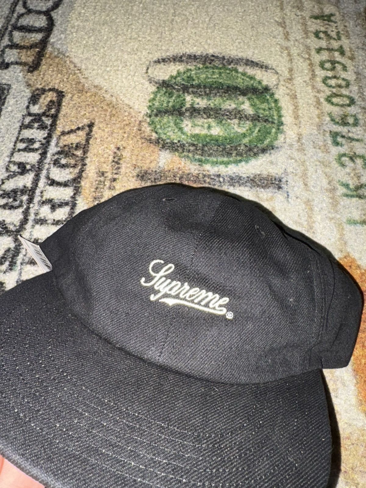 Supreme Supreme Script Logo 6-Panel Hat Size ONE SIZE - 2 Thumbnail