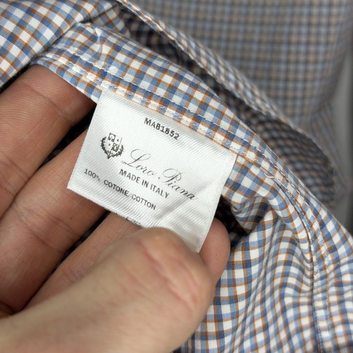 Loro Piana Loro Piana Shirt Button Up Checkered Size US M / EU 48-50 / 2 - 13 Thumbnail