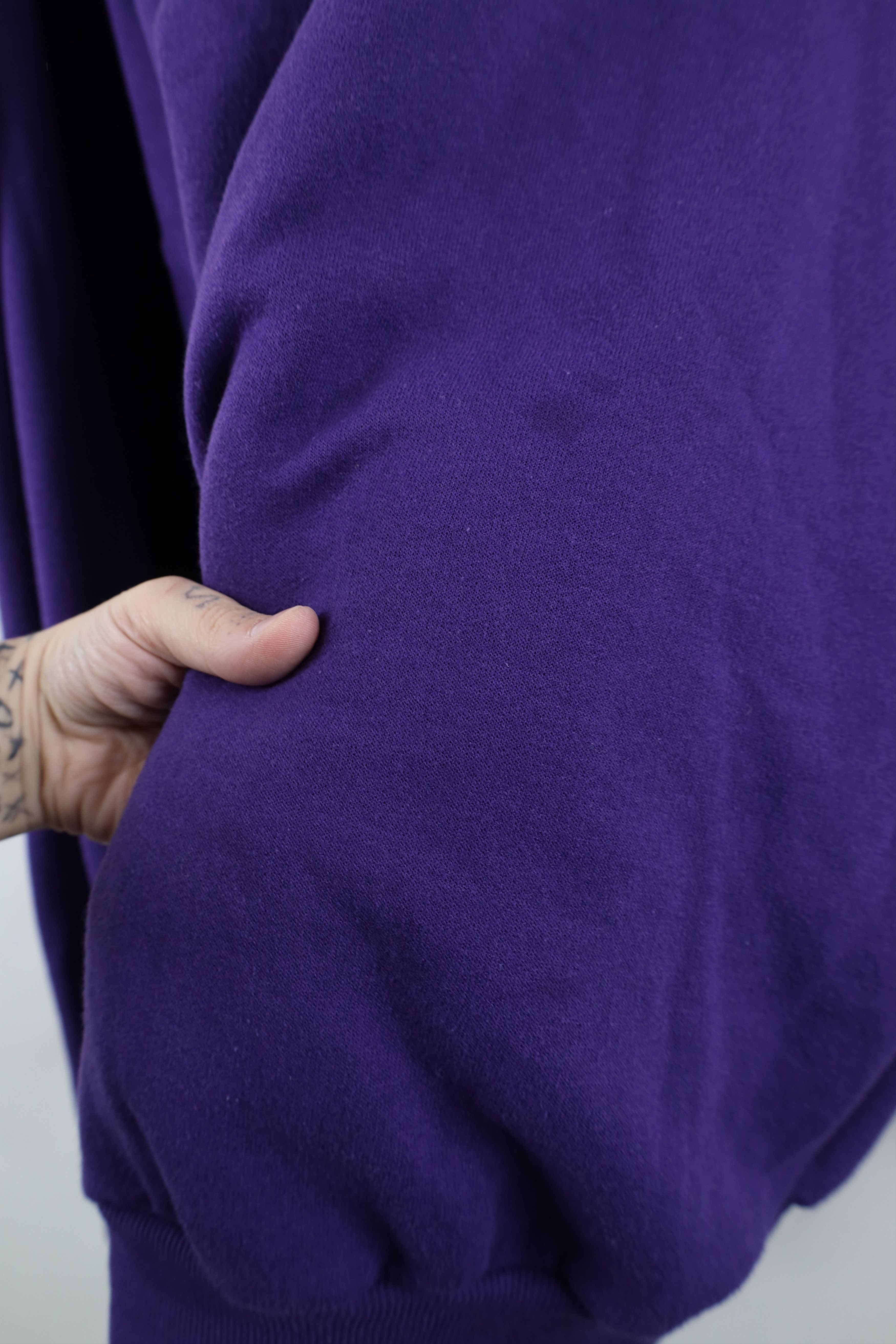 Vintage Vintage 90s Streetwear Head Layered Sweatshirt Purple Size XXL / US 16-18 / IT 52-54 - 8 Thumbnail