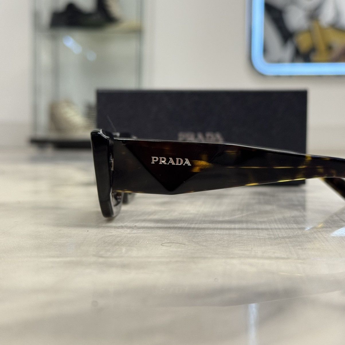 Prada Prada PR06YS Sunglasses Tortoise Size ONE SIZE - 4 Thumbnail