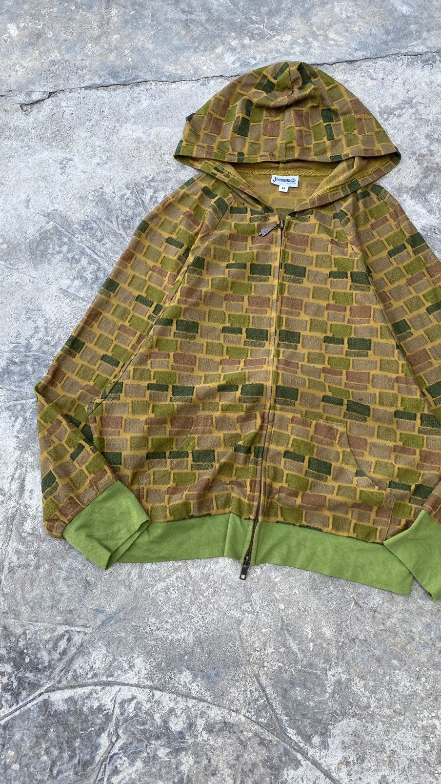 Japanese Brand Designer🪐 Jocomomola Zipper Hoodie 90s Japan Lgb Punk Grunge Size S / US 4 / IT 40 - 10 Thumbnail