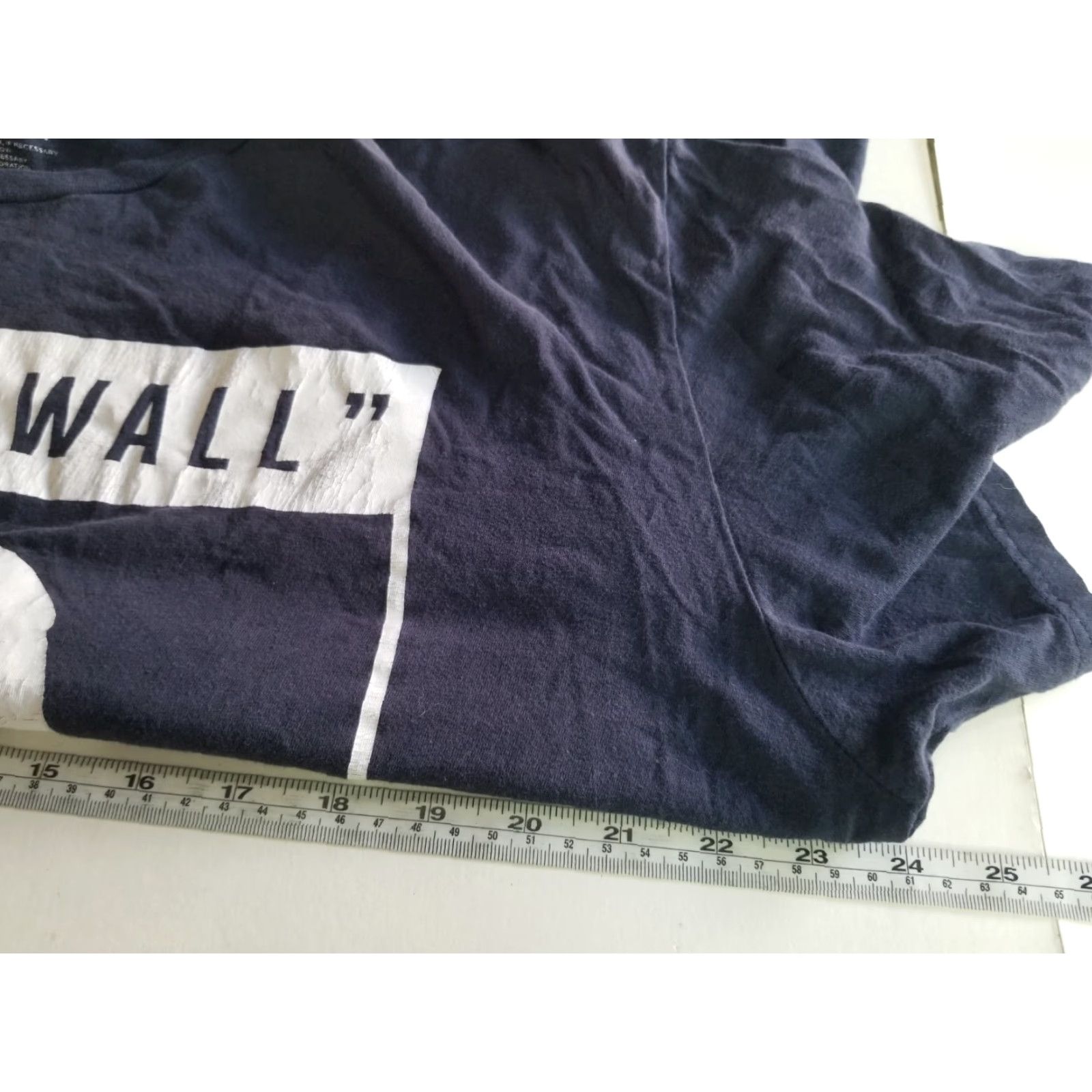 Vans Vans T-Shirt Mens XL Short Sleeve Blue Distressed Logo Crosspointe Brea Rose Canvas Cotton Athletic Regular Vintage No Size US XL / EU 56 / 4 - 4 Thumbnail