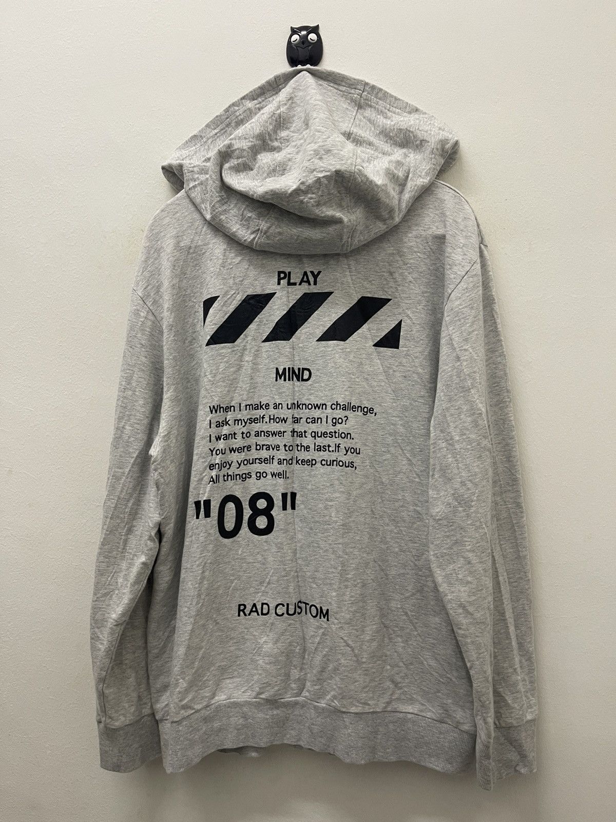 Japanese Brand Rare RAD CUSTOM Brave Ofwhite Style Removable Hoodie Size US S / EU 44-46 / 1 - 1 Thumbnail