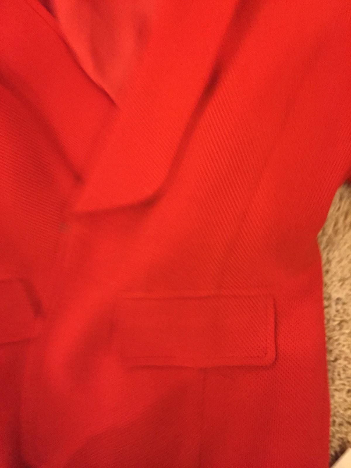 Other Worth New York Red Sport Jacket Rayon Polyster Bland Sz 10 Size L / US 10 / IT 46 - 9 Thumbnail