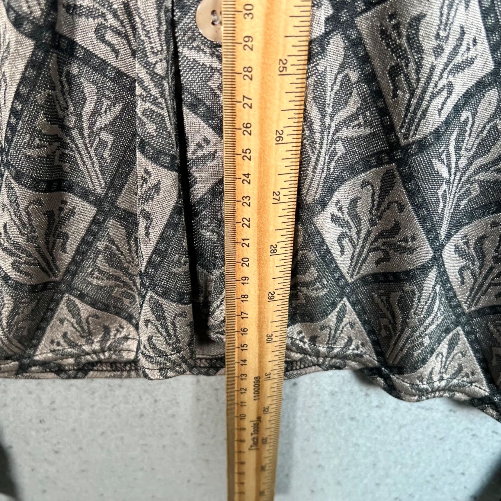 Vintage VINTAGE Charles Lapson Mens Large Button-Up Long Sleeve Shirt Gray/Black Size US L / EU 52-54 / 3 - 5 Thumbnail