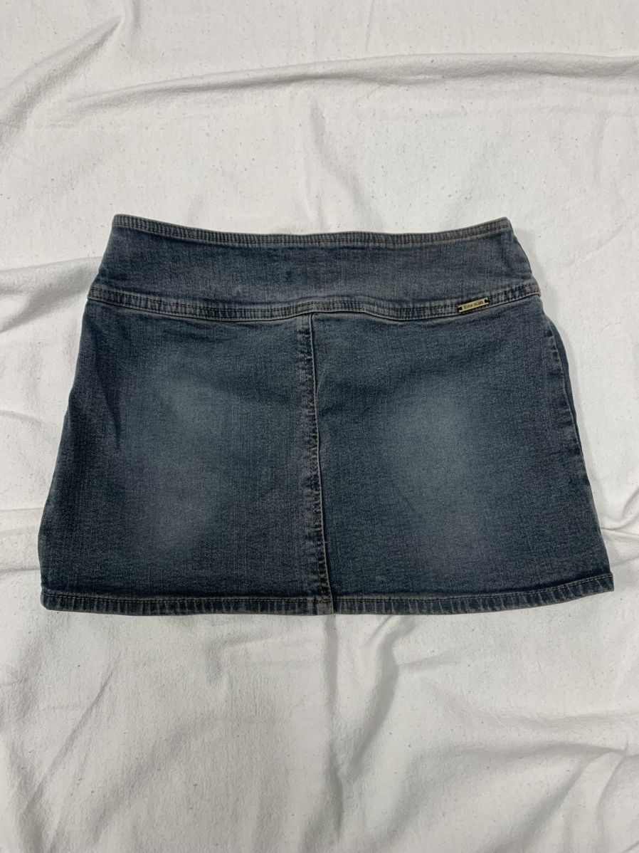 Hysteric Glamour × If Six Was Nine × Japanese Brand AVANT GARDE VINTAGE BELTED MINI FADED DENIM SKIRT Size 27" / US 4 / IT 40 - 5 Thumbnail