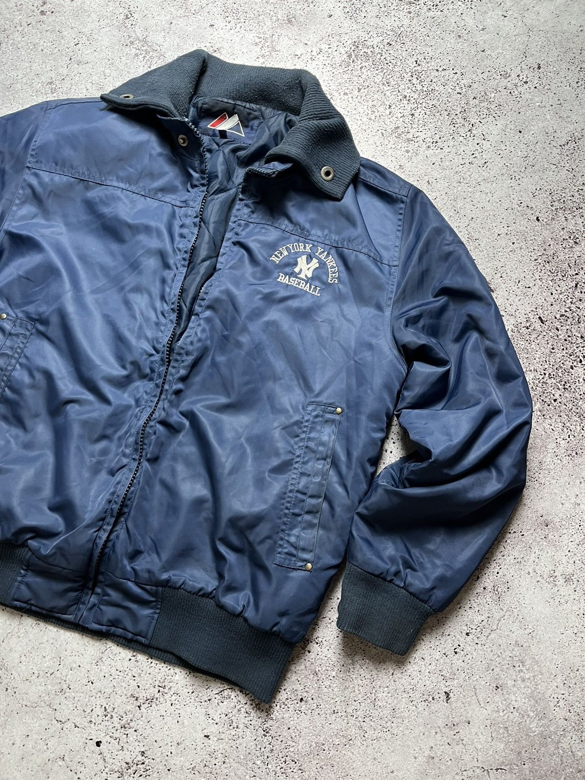 New York Yankees × Vintage 🏀Vintage New York Yankees Bomber Nylon Size US L / EU 52-54 / 3 - 2 Thumbnail