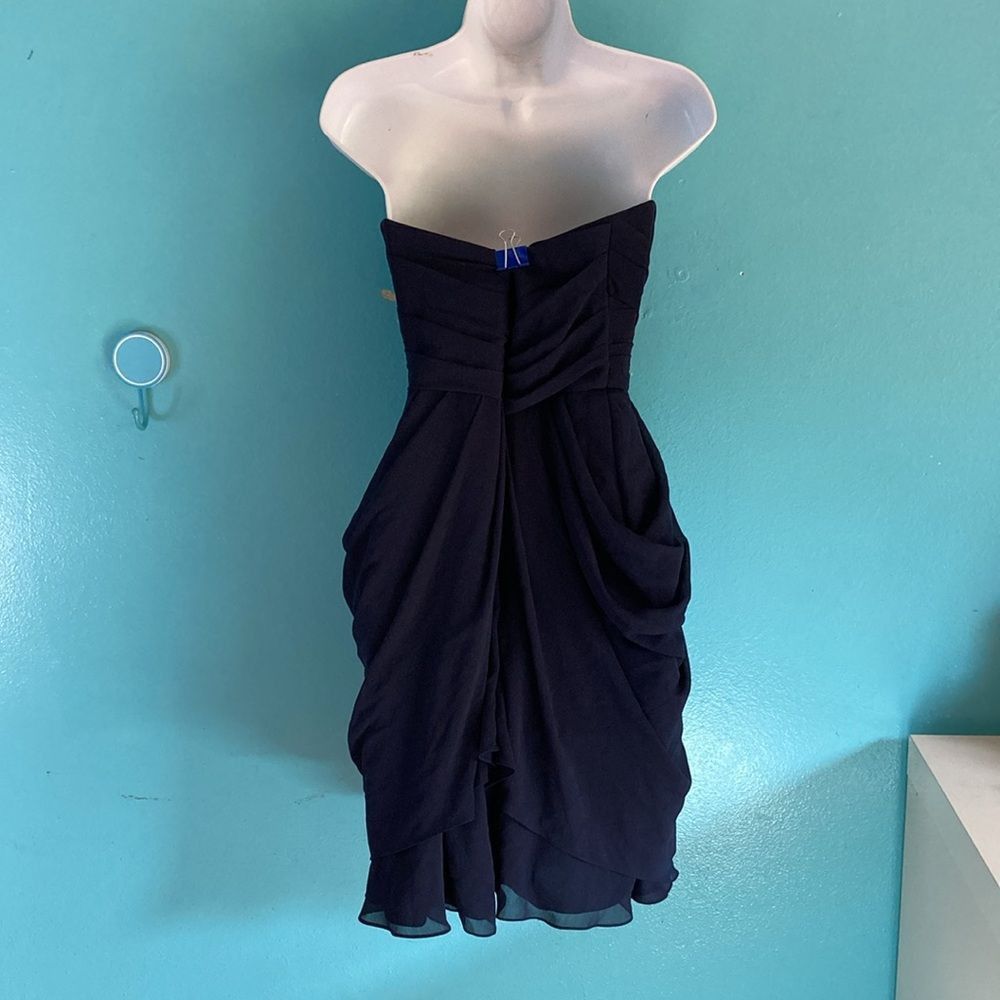 The Masters Watters and Watters Navy Blue Formal Strapless Dress Size 6 Rear Zipper Size M / US 6-8 / IT 42-44 - 4 Thumbnail