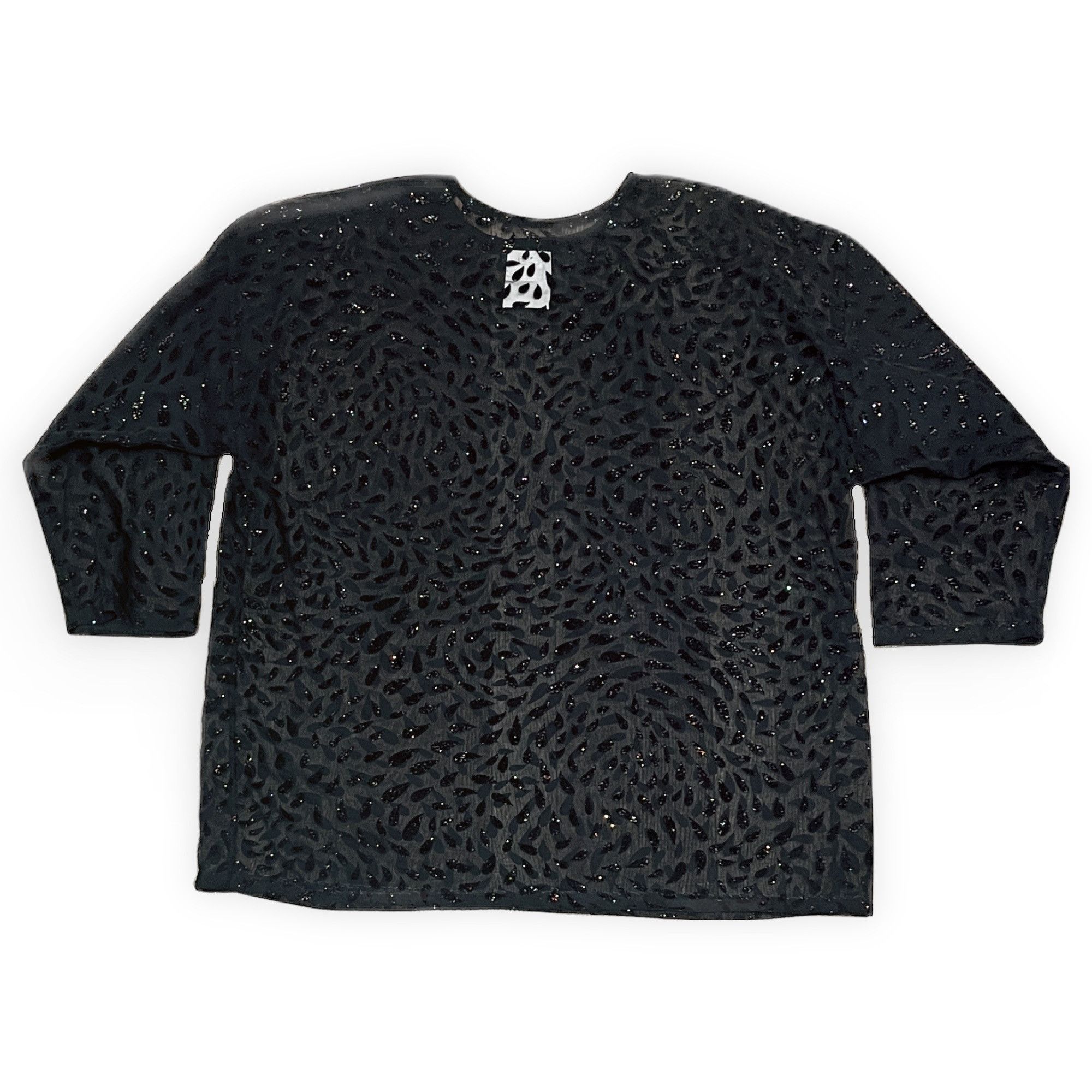 Other XL | Y2K Sheer Glitter Leaf Too Size XL / US 12-14 / IT 48-50 - 2 Thumbnail