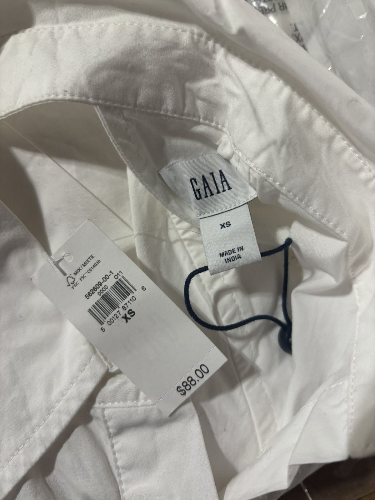 Cult Gaia Gap x Cult Gaia Backless Classic Shirt Button-Up Size XS / US 0-2 / IT 36-38 - 3 Thumbnail
