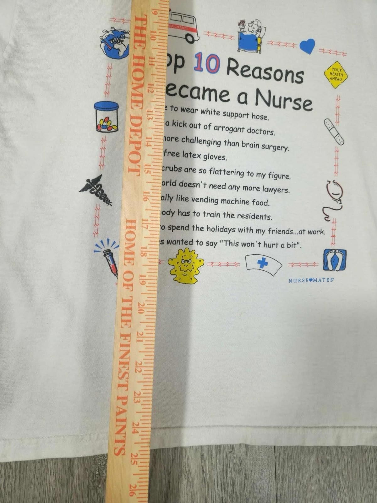 Jerzees Vintage Mates “Top 10 Reasons I Became a Nurse Jerzees #7 Size US M / EU 48-50 / 2 - 3 Thumbnail
