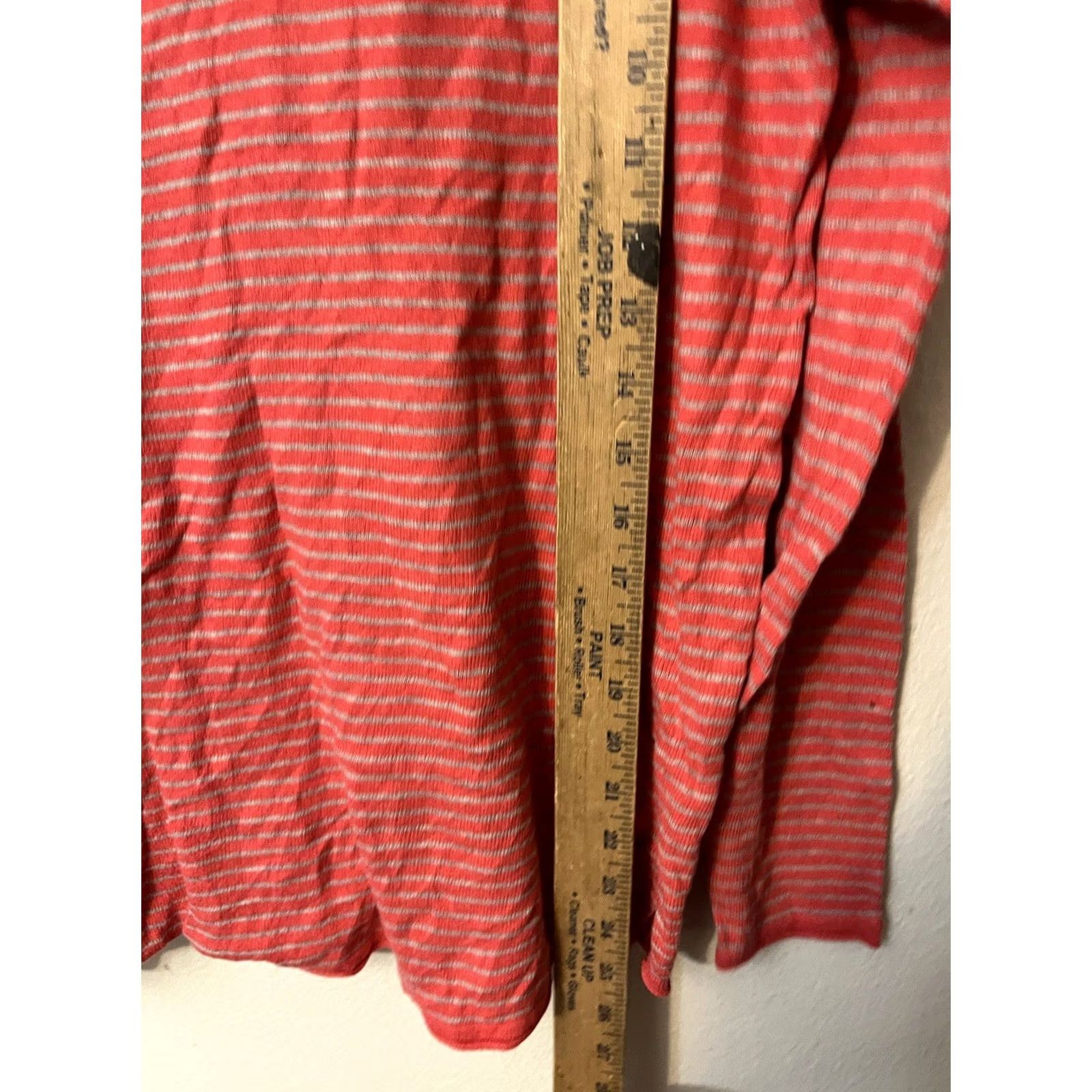 Banana Republic Banana Republic Women’s T-Shirt Round Neck Long Sleeve Striped Pink Size S Size S / US 4 / IT 40 - 4 Thumbnail