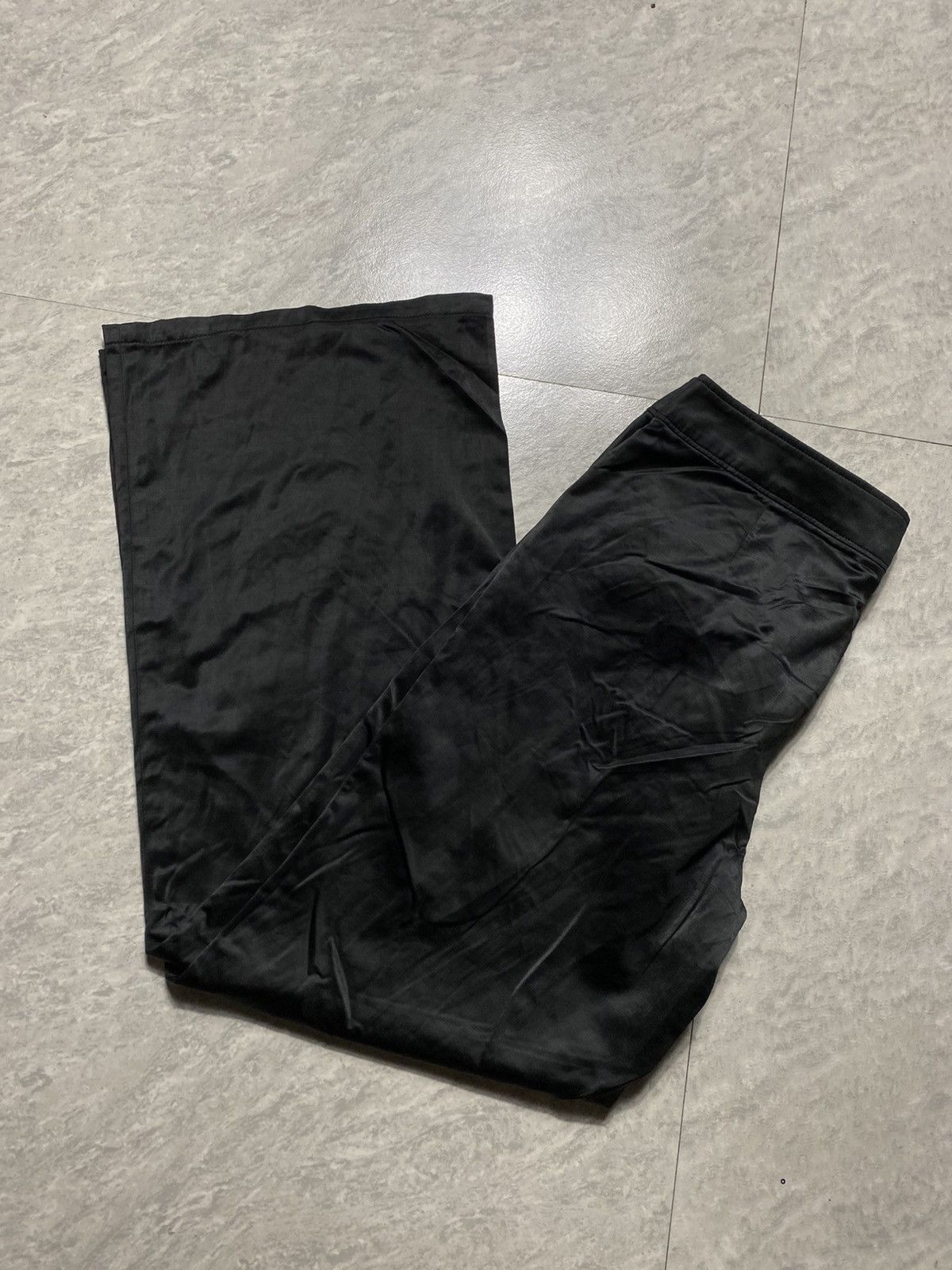 Issey Miyake ARCHIVE ISSEY MIYAKE FETE - WAX NYLON WIDE PANTS Size 29" - 9 Thumbnail