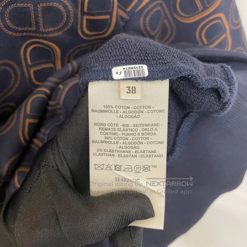 Hermes Hermes Classic pig nose button pattern logo knit short sle Size XS / US 0-2 / IT 36-38 - 6 Thumbnail