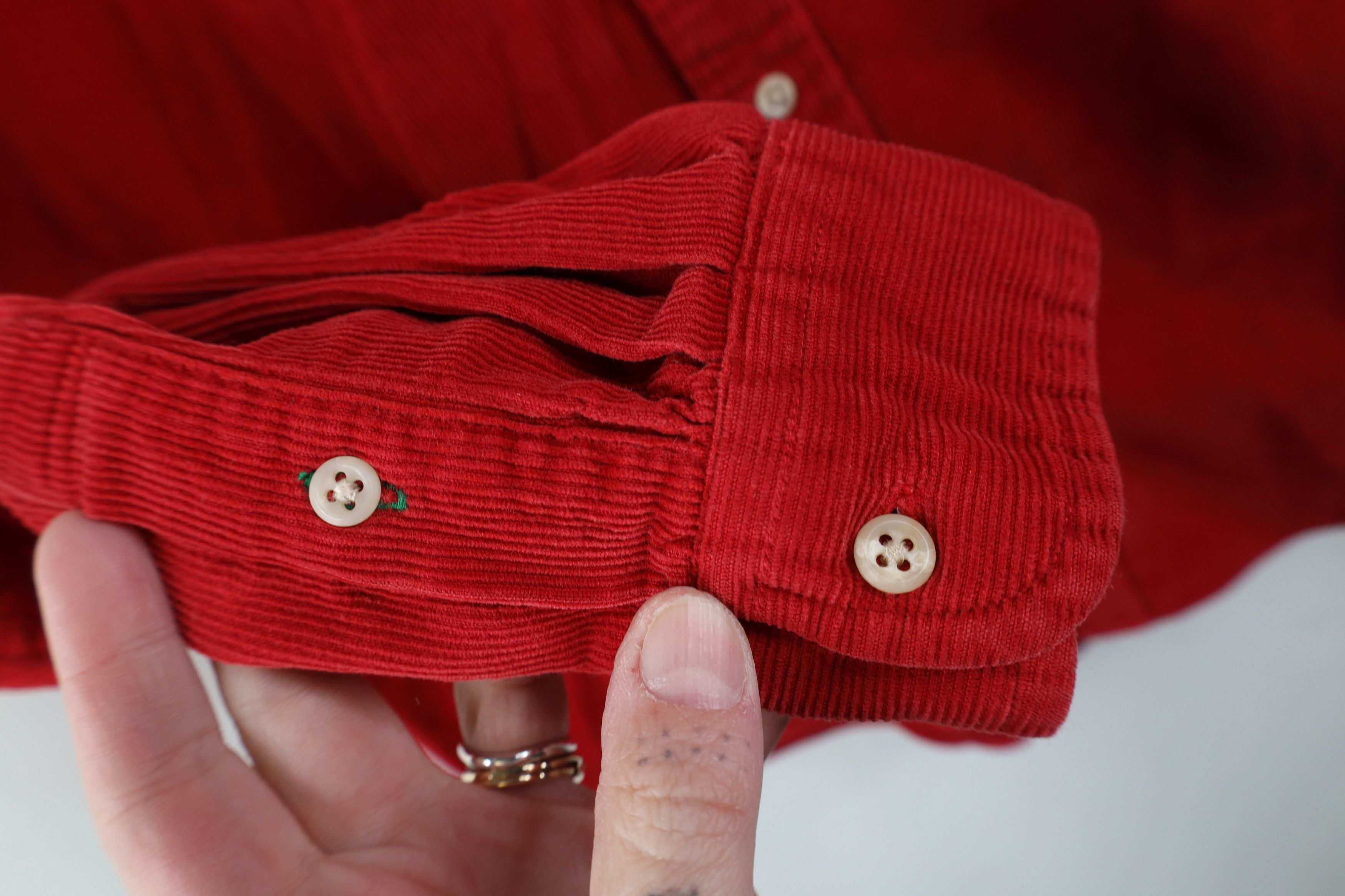 Tommy Hilfiger Vintage 90s Tommy Hilfiger Collared Button Down Shirt Red Size US S / EU 44-46 / 1 - 8 Thumbnail