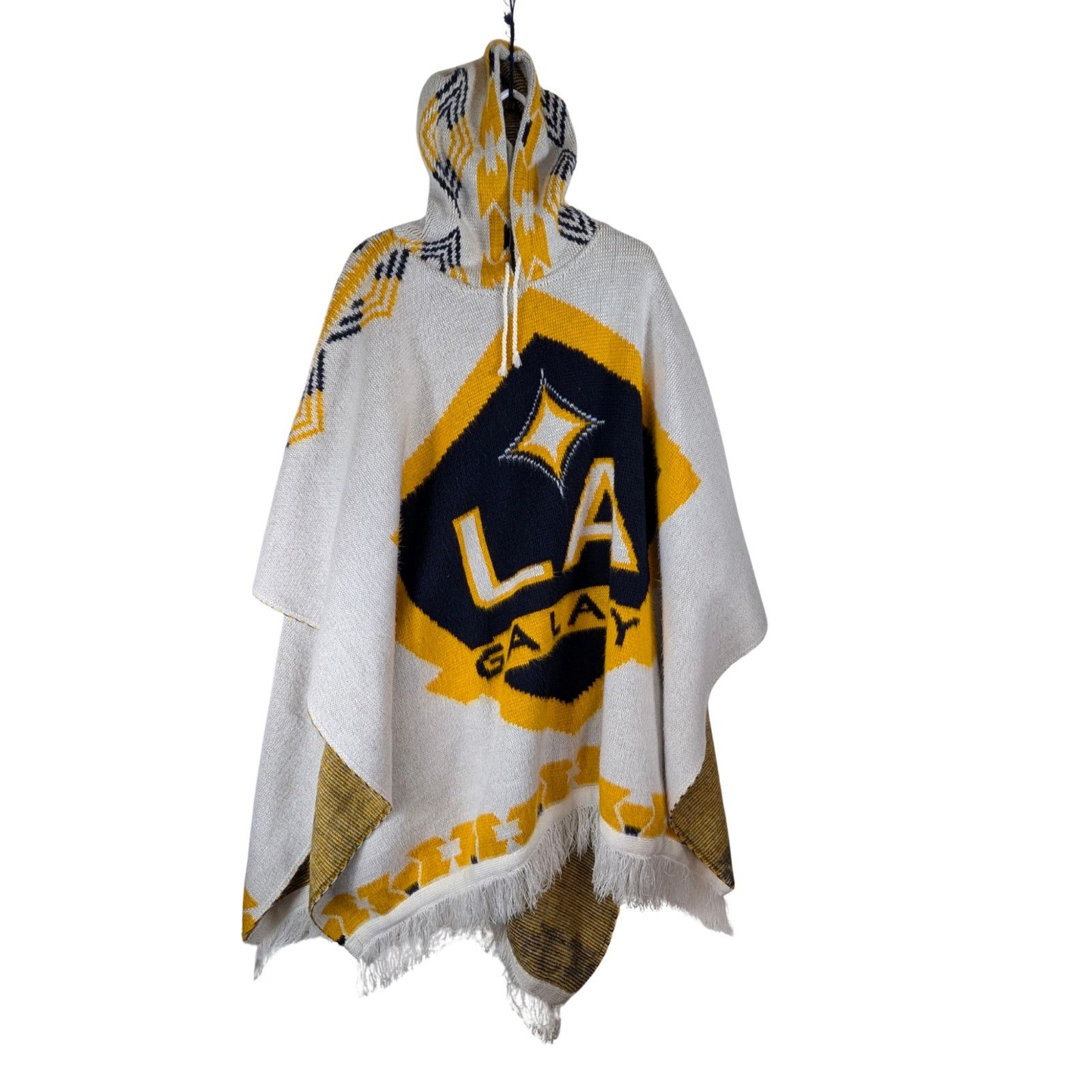 Unknown London Tedijos Ruminahui LA Galaxy Wool Blend Hooded Poncho Mens XL Size US XL / EU 56 / 4 - 1 Thumbnail