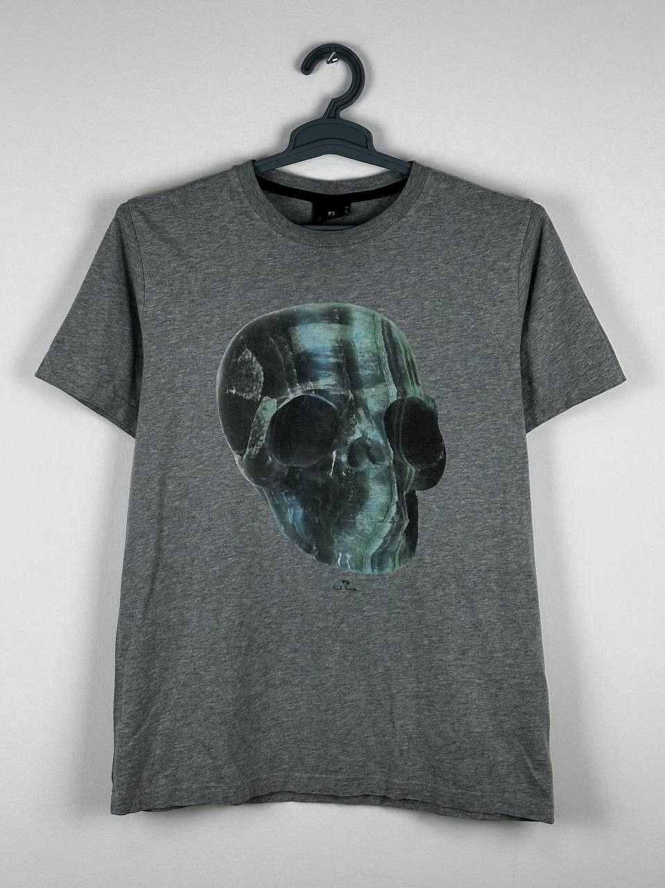 Designer × Paul Smith Paul Smith Graphic Print Skeleton Skull GreY T Shirt Size US M / EU 48-50 / 2 - 1 Thumbnail