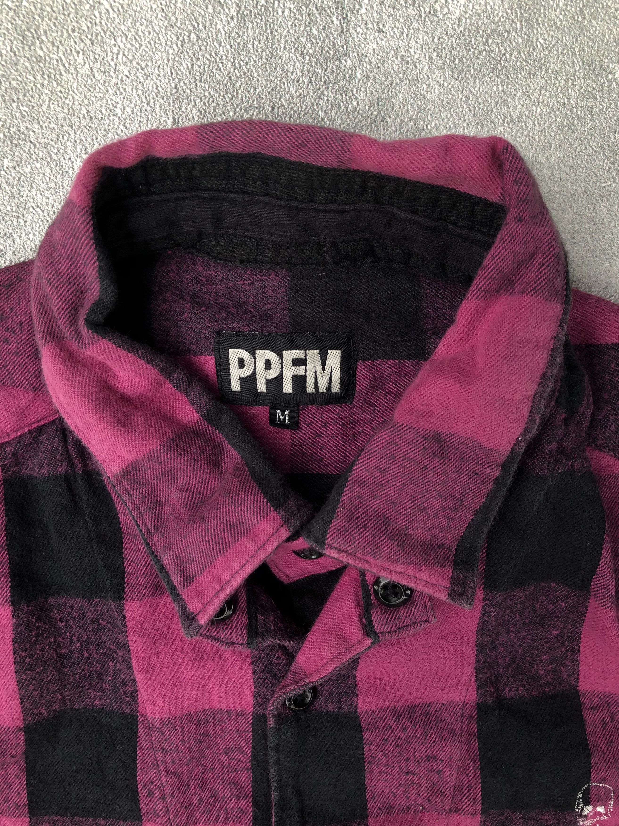 Japanese Brand × PPFM Sick Y2K PPFM Flannel Shirt Size US M / EU 48-50 / 2 - 2 Thumbnail