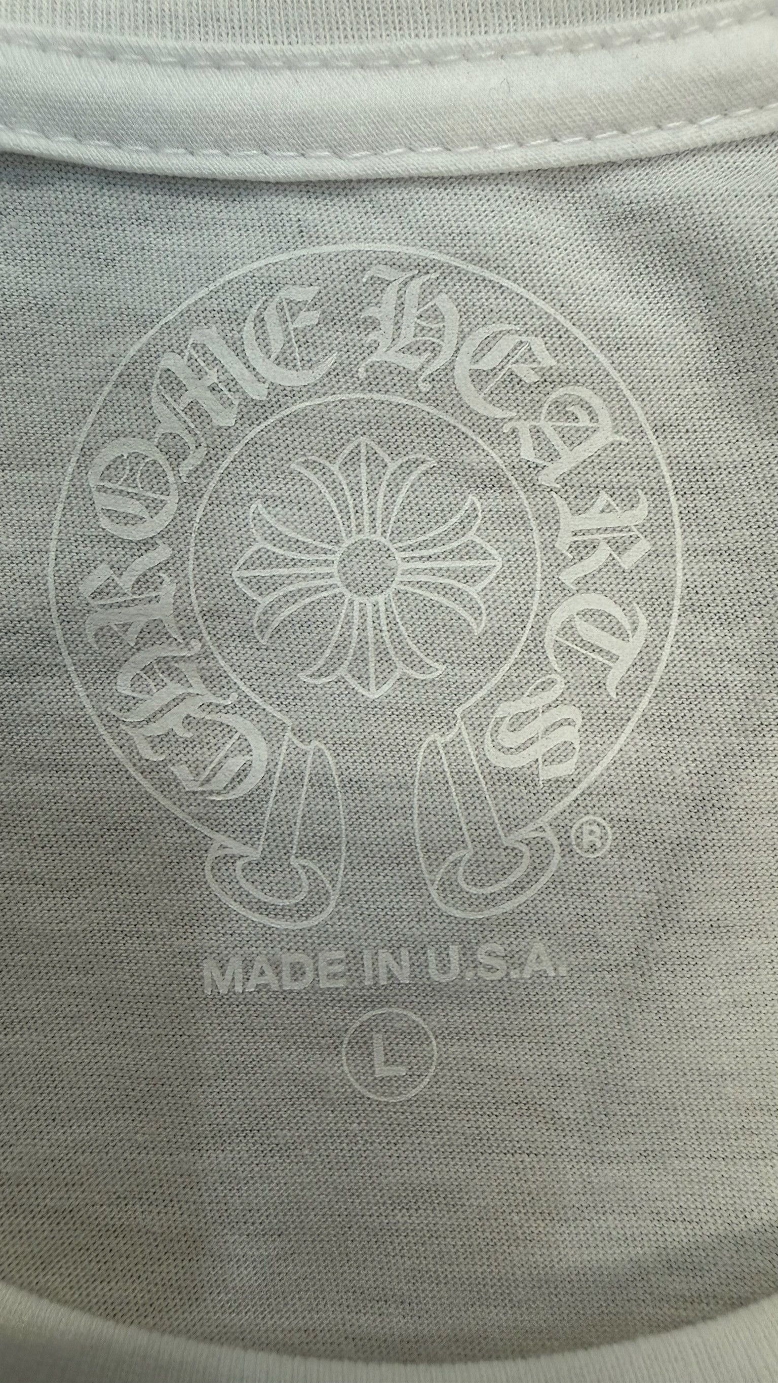 Chrome Hearts Chrome Hearts Miami Exclusive Pocket T-Shirt 'White' Size US L / EU 52-54 / 3 - 7 Thumbnail