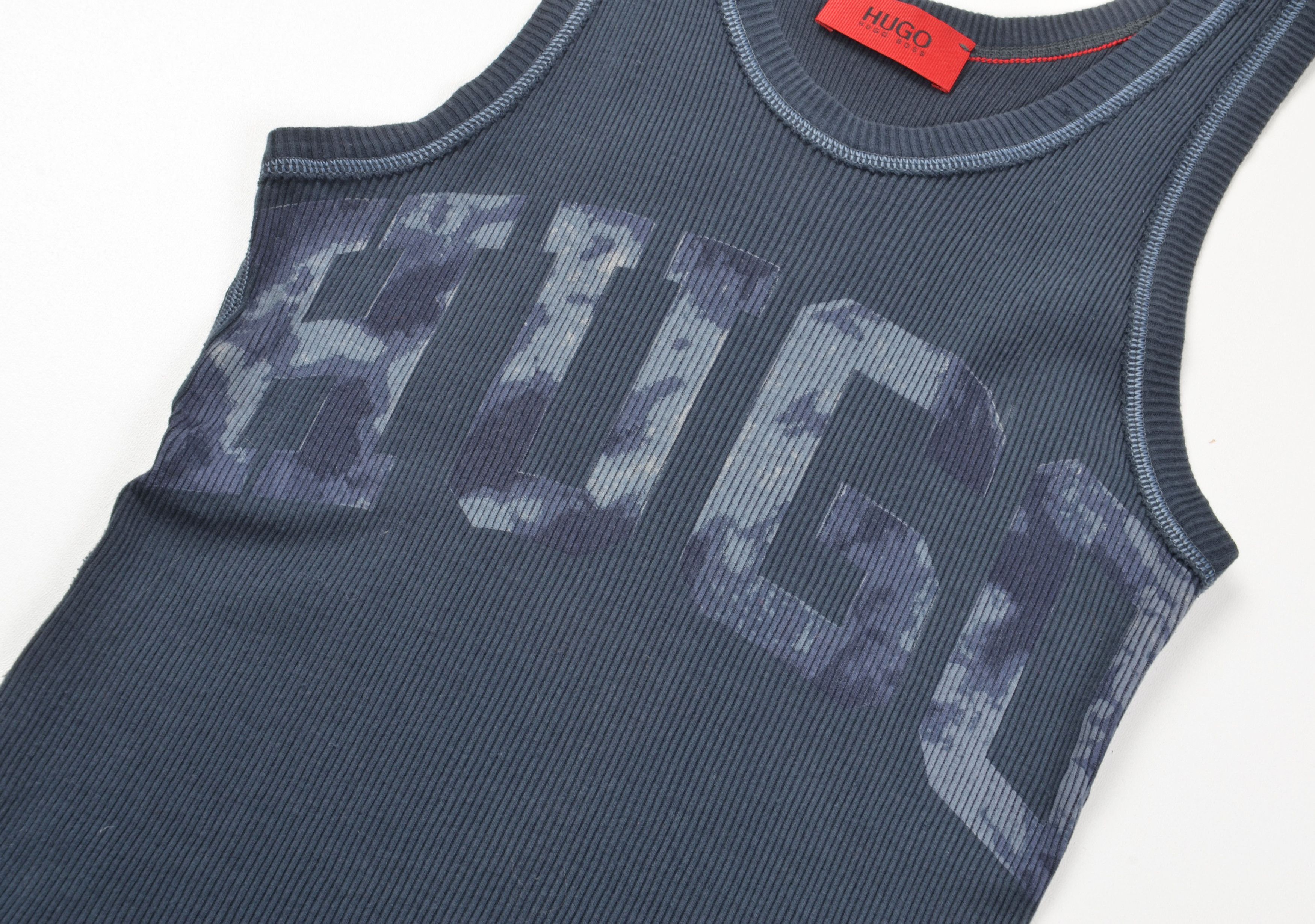 Hugo Boss Hugo Boss Y2K Grunge Logo Rib Knit Fitted Tank Top Size S / US 4 / IT 40 - 5 Thumbnail