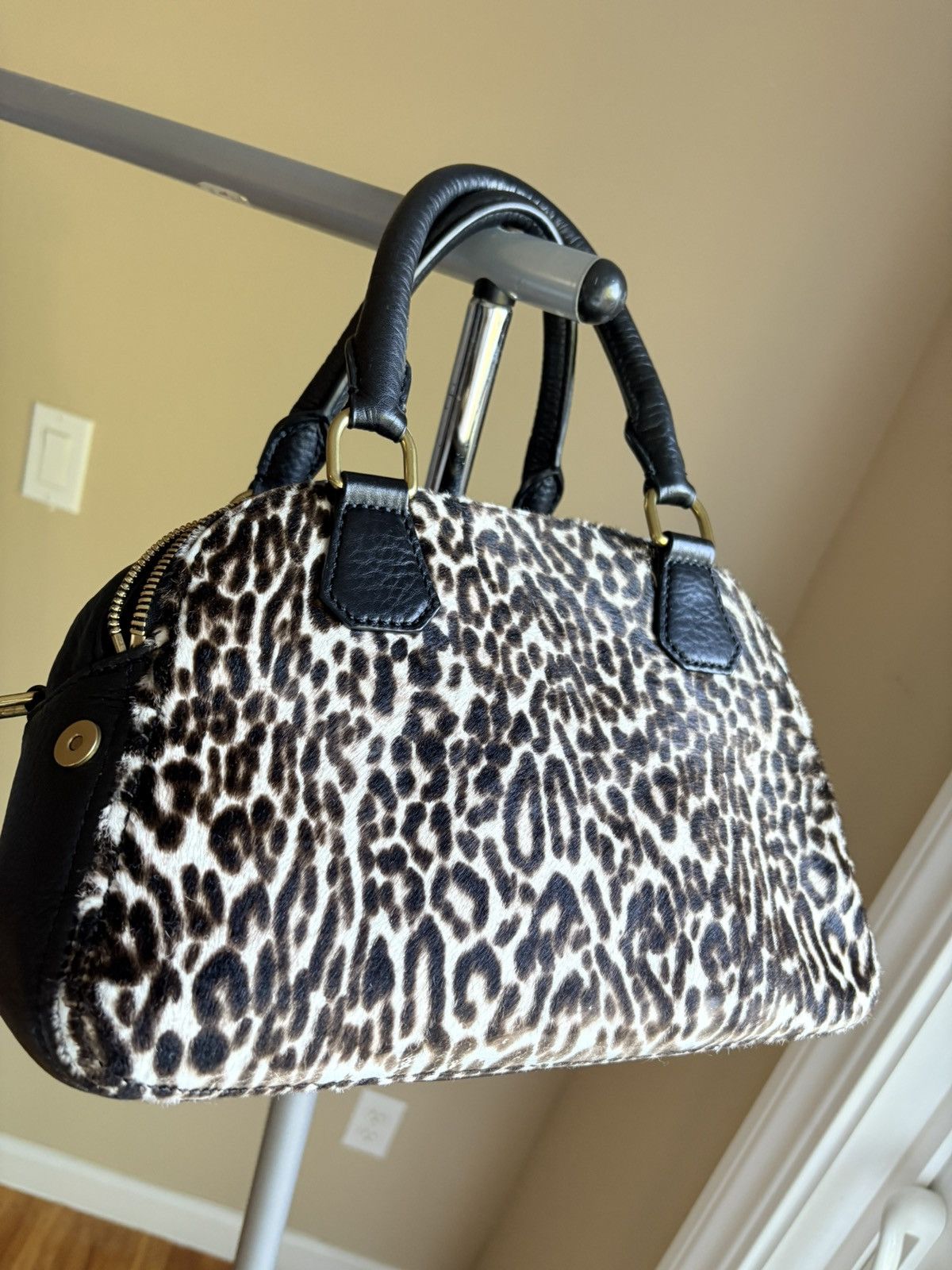 J.Crew Jcrew calf hair leopard Print Shoulder Tote Size ONE SIZE - 3 Thumbnail