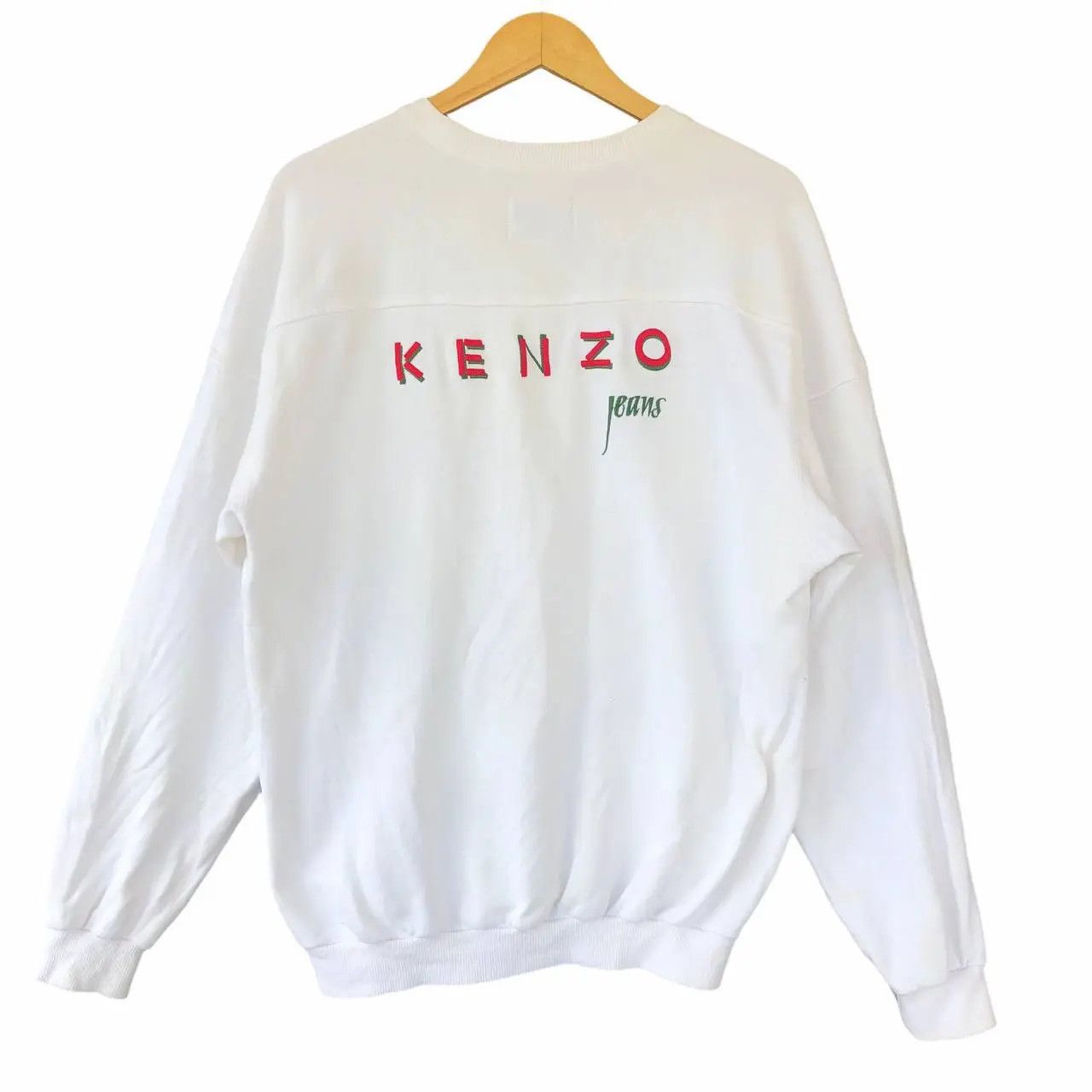 Kenzo Vtg KENZO PARIS JAPAN Stock Logo Embroidery Sweatshirt Size L / US 10 / IT 46 - 1 Thumbnail