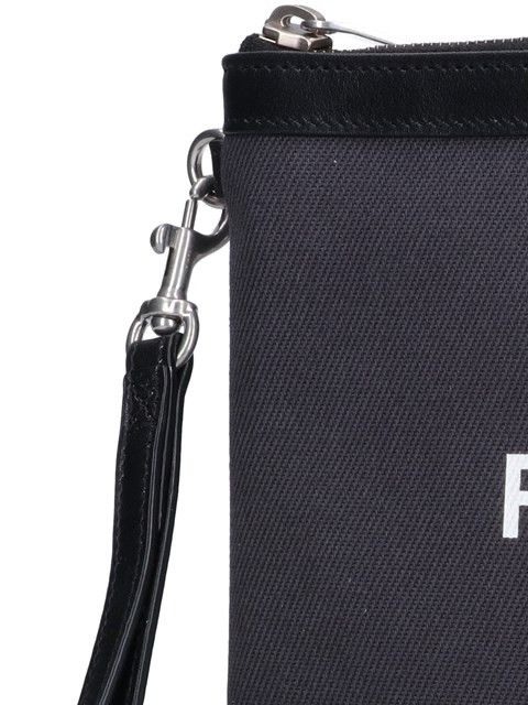 Saint Laurent Paris o1b1hav110125 Size: OS / Rive Gauche Zippered Pouch in Black Size ONE SIZE - 5 Thumbnail