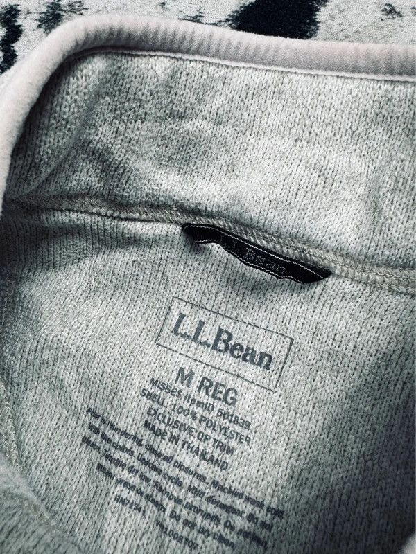 L.L. Bean LL bean fleece zip jacket gray white M Size M / US 6-8 / IT 42-44 - 5 Thumbnail