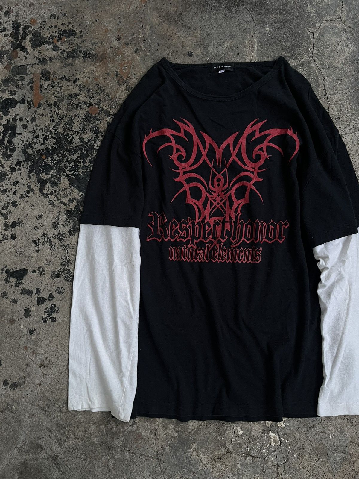 Isamu Katayama Backlash RESPECT HONOR JAPENESE TRIBAL GOTHIC POEM SEDITIONARIES PUNK Size US XXL / EU 58 / 5 - 2 Thumbnail