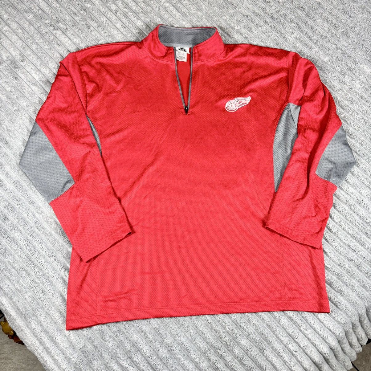 NHL NHL MENS XL Detroit Redwings 1/4 ZIP PULLOVER SIZE XL 46-48 Size US XL / EU 56 / 4 - 1 Thumbnail