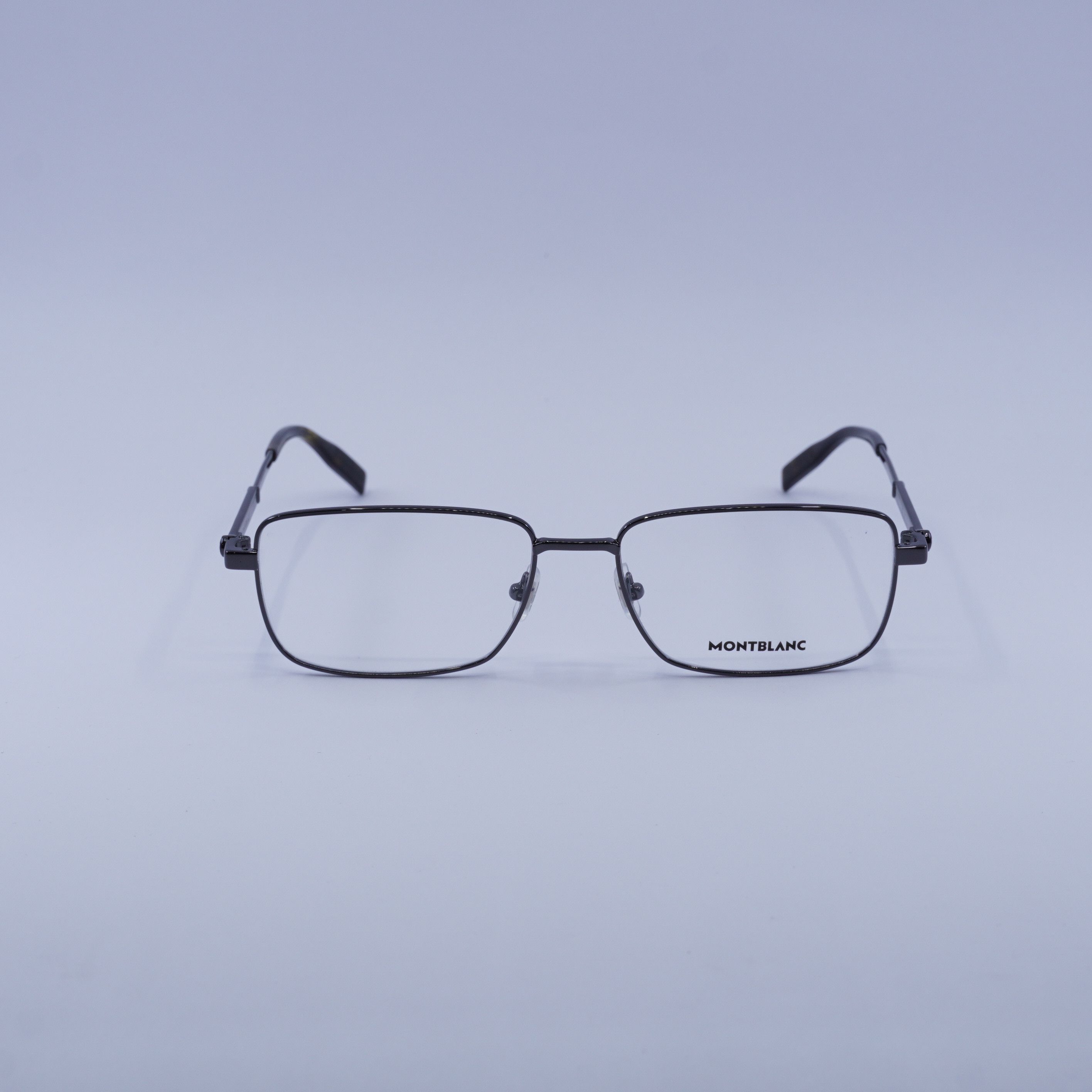 Montblanc Montblanc MB0029O 006 Eyeglasses Ruthenium 58mm Rectangle Size ONE SIZE - 3 Thumbnail