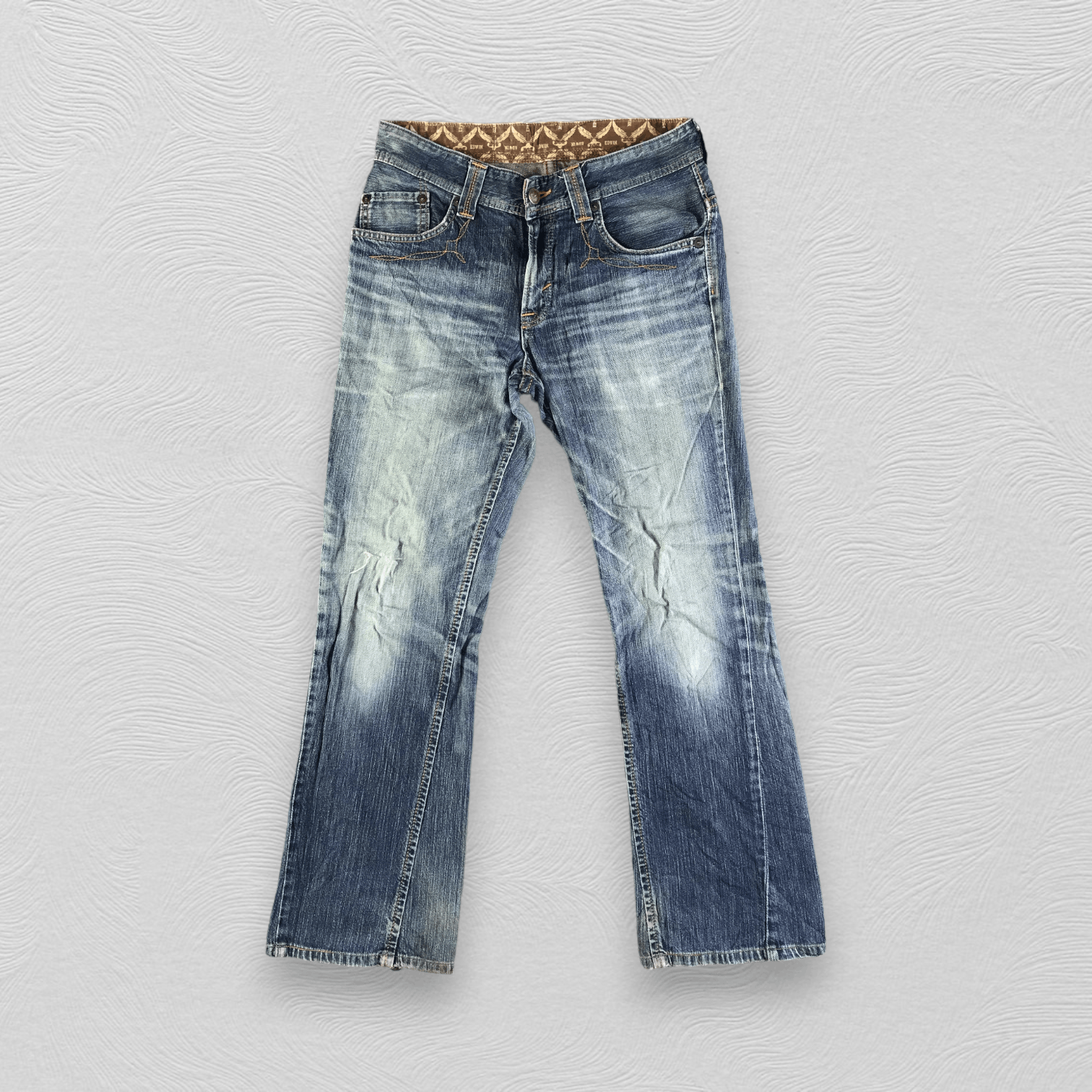 image of Edwin Xv Flare Jeans Faded Blue Denim Kj3052, Men's