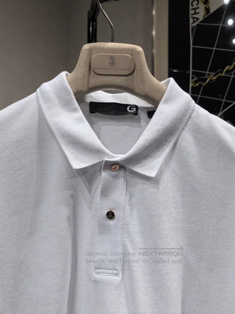 Givenchy Givenchy New Classic Gold Button Mens Short Sleeve Polo Size US L / EU 52-54 / 3 - 4 Thumbnail
