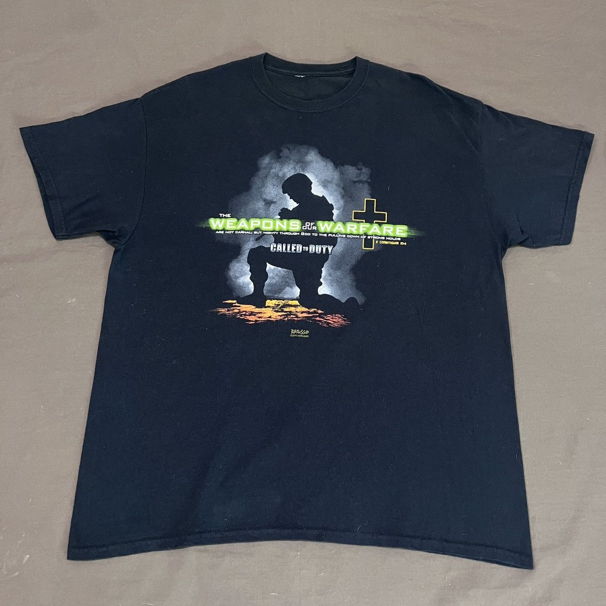 Vintage Vintage Y2K Call of Duty Parody Jesus God Bible Holy Tee XL Size US XL / EU 56 / 4 - 2 Thumbnail