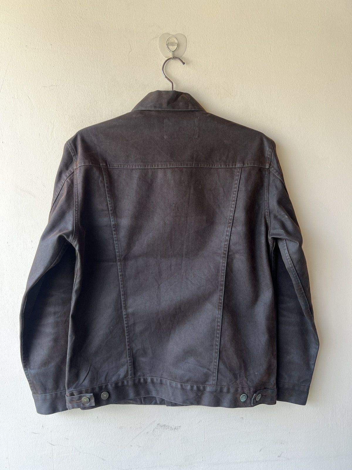 Levi's Vintage 2000s Levi’s Redloop Waxed Denim Trucker Jacket Size US L / EU 52-54 / 3 - 14 Thumbnail