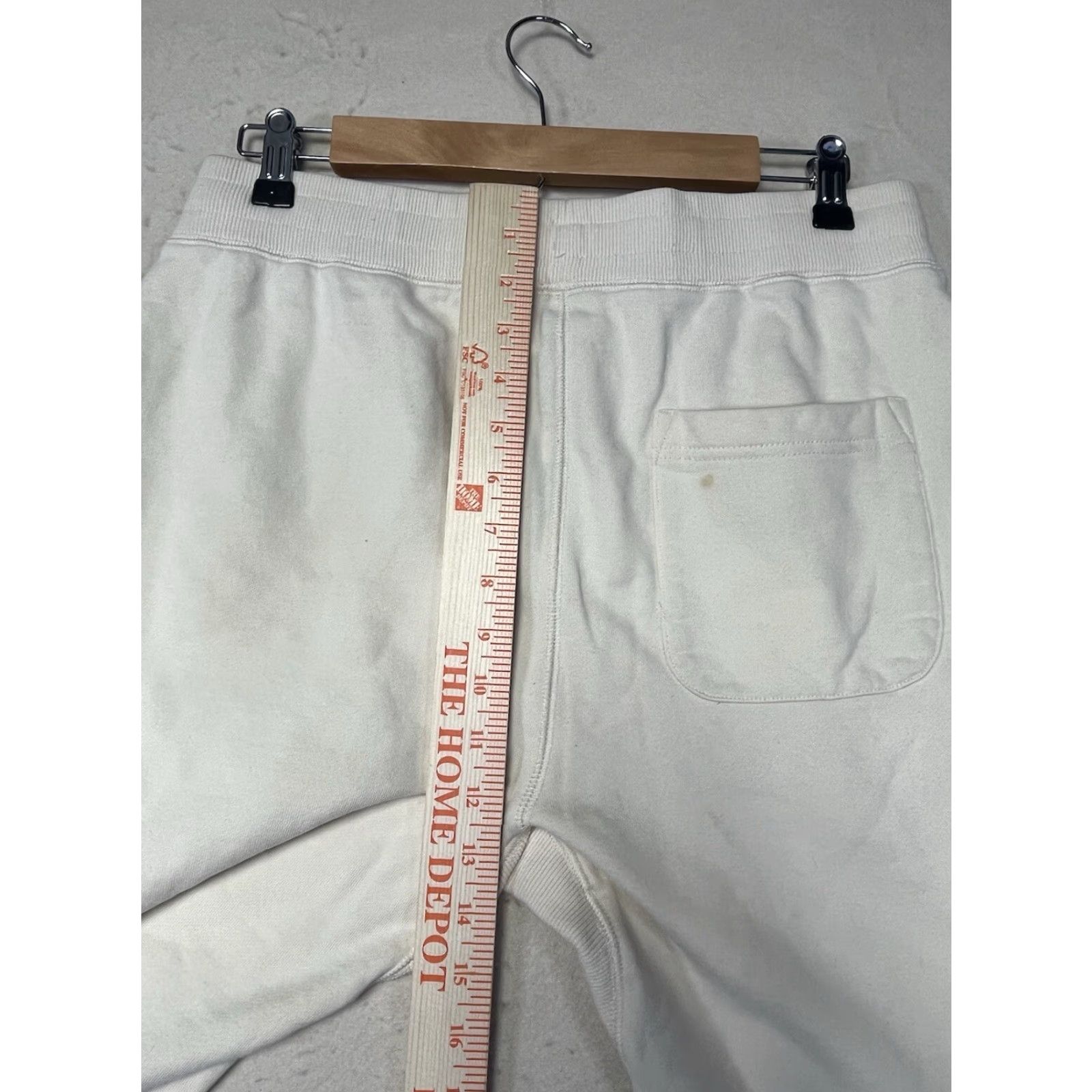 Teddy Fresh Teddy Fresh Sweatpants Women's M Beige 100% Cotton Tapered Leg Drawstring Activewear Casual Comfortable Elastic Waist Regular Fit Modern Classic Style Size 32" / US 10 / IT 46 - 4 Thumbnail