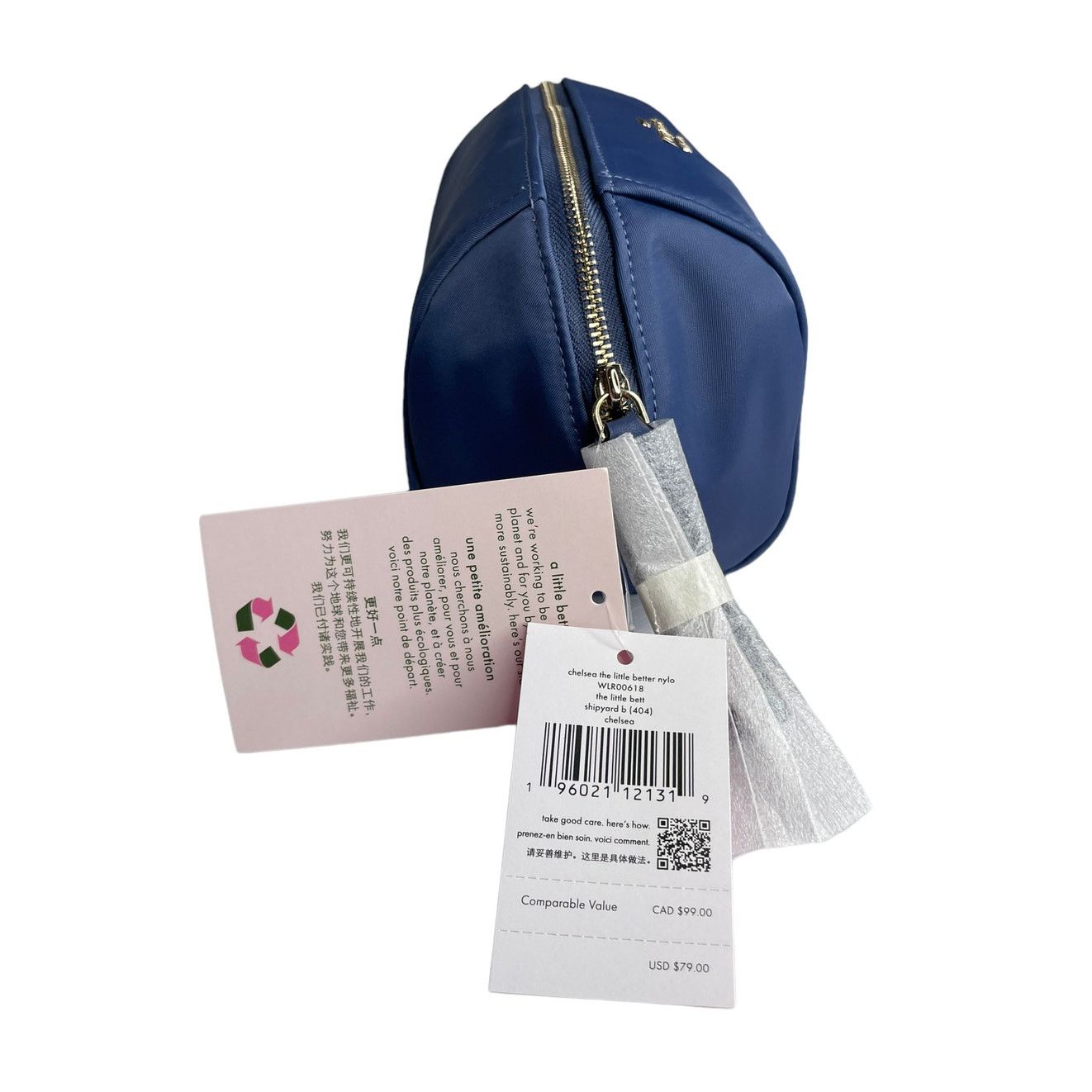 Kate Spade Kate Spade Chelsea Blue Cosmetics Case Makeup bag Pouch Size ONE SIZE - 6 Thumbnail