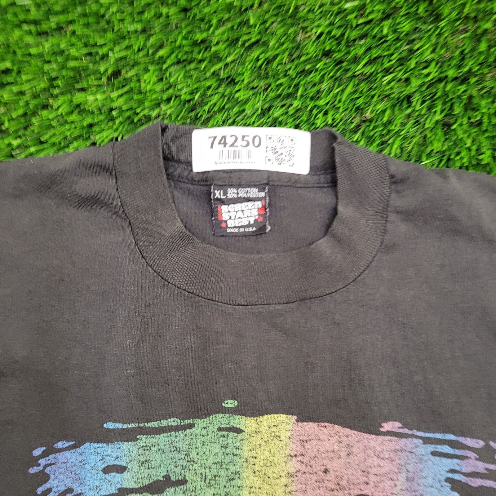 Vintage Vintage 80s Taconic Hills Rainbow Shirt L/XL 22x27 USA Size US XL / EU 56 / 4 - 2 Thumbnail