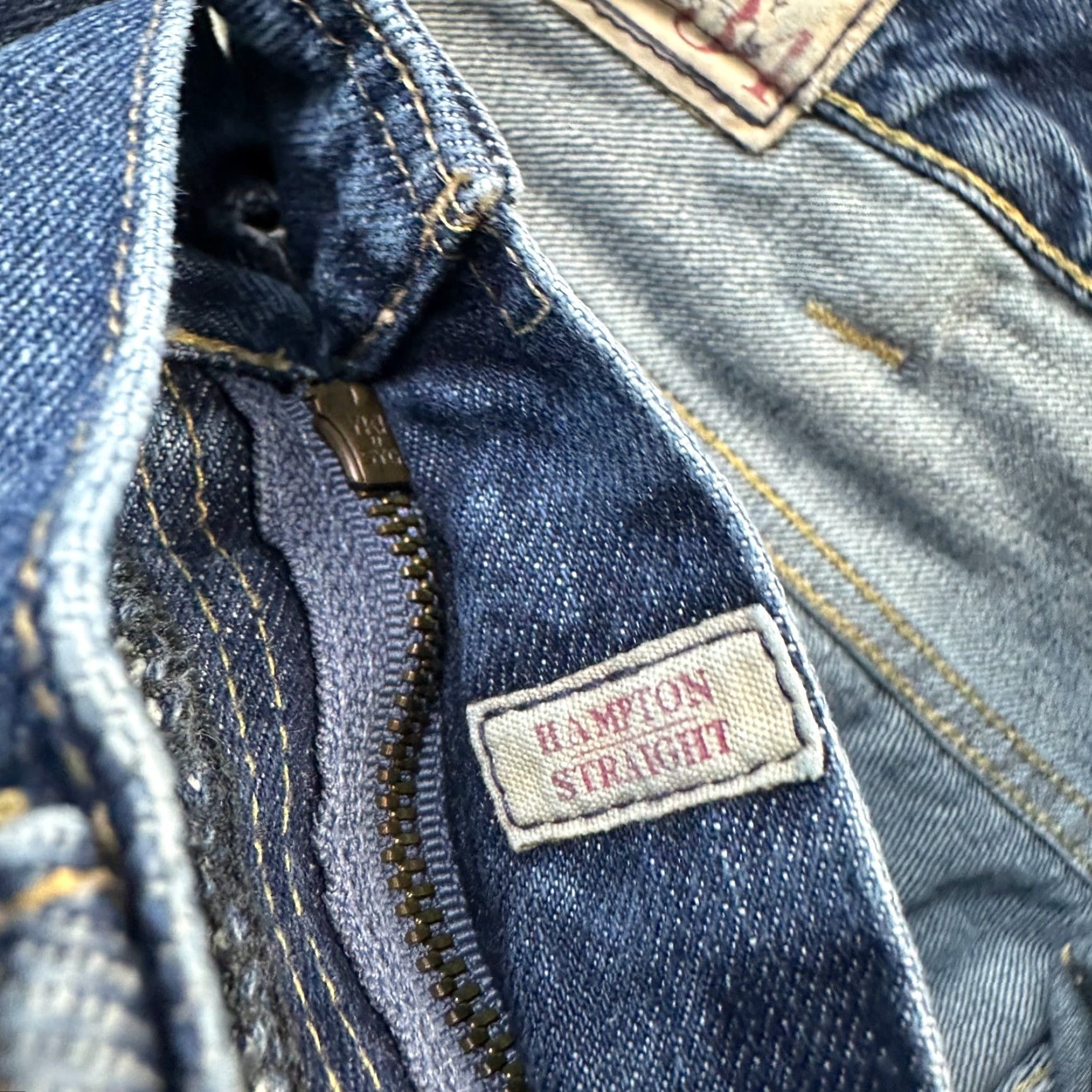 Polo Ralph Lauren Polo Ralph Lauren Jeans Mens 42Bx34 Blue Denim Hampton Relaxed Straight Big Tall Jeans Size US XL / EU 56 / 4 - 7 Thumbnail