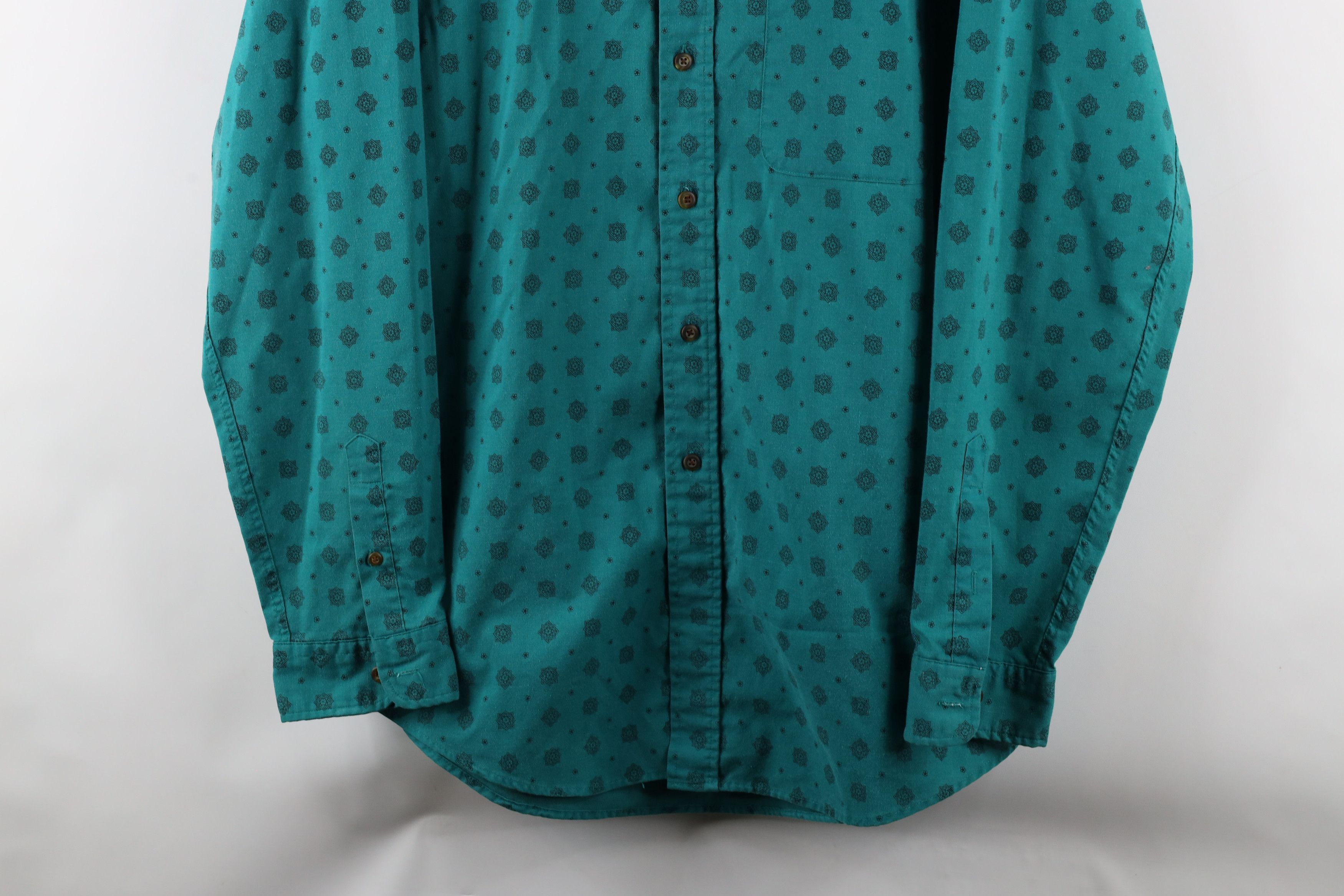 Vintage Vintage 90s Streetwear All Over Print Collared Button Shirt Size US L / EU 52-54 / 3 - 3 Thumbnail