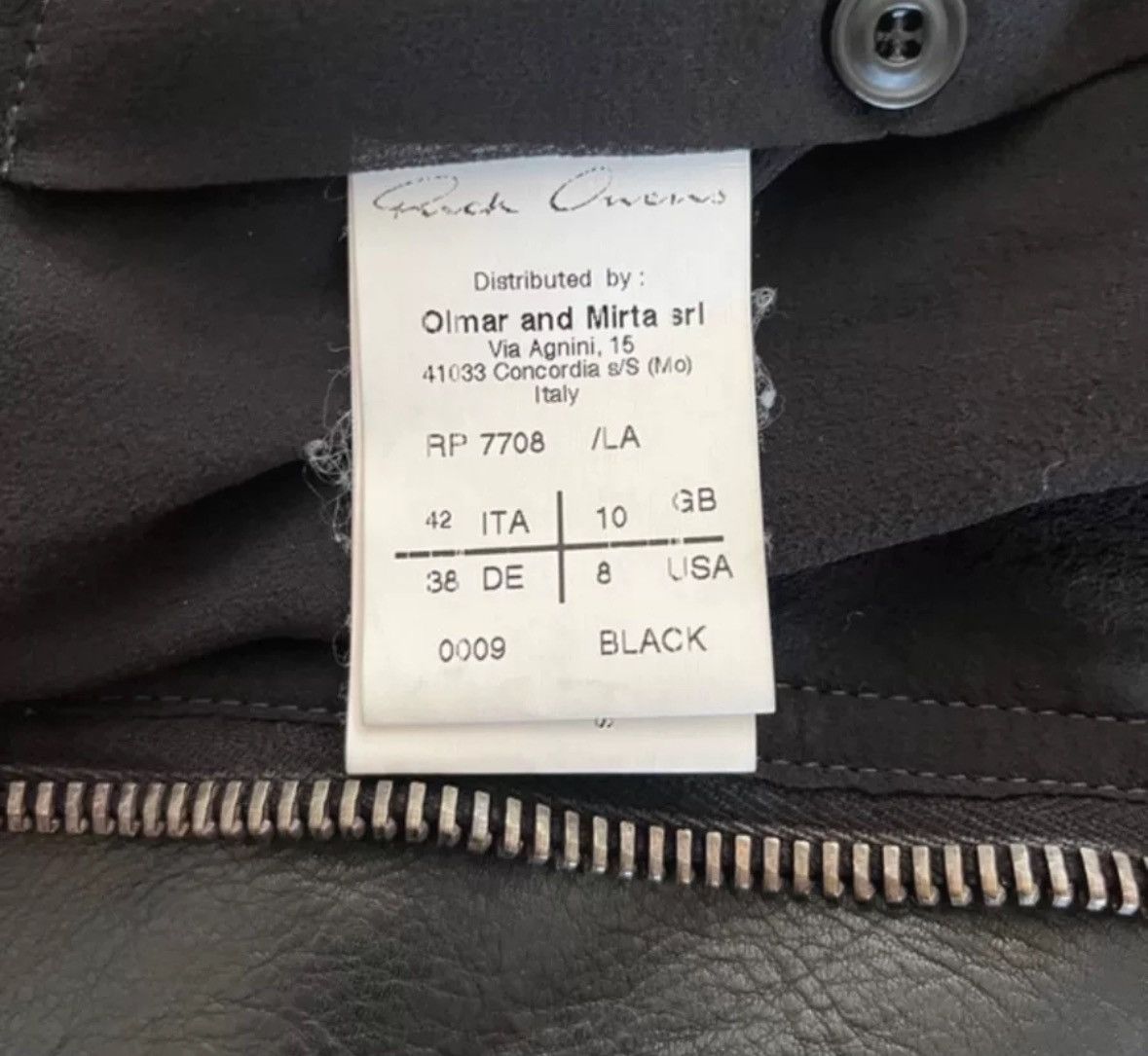 Rick Owens Rick Owens Dark Leather Motorcycle Jacket Size US M / EU 48-50 / 2 - 7 Thumbnail