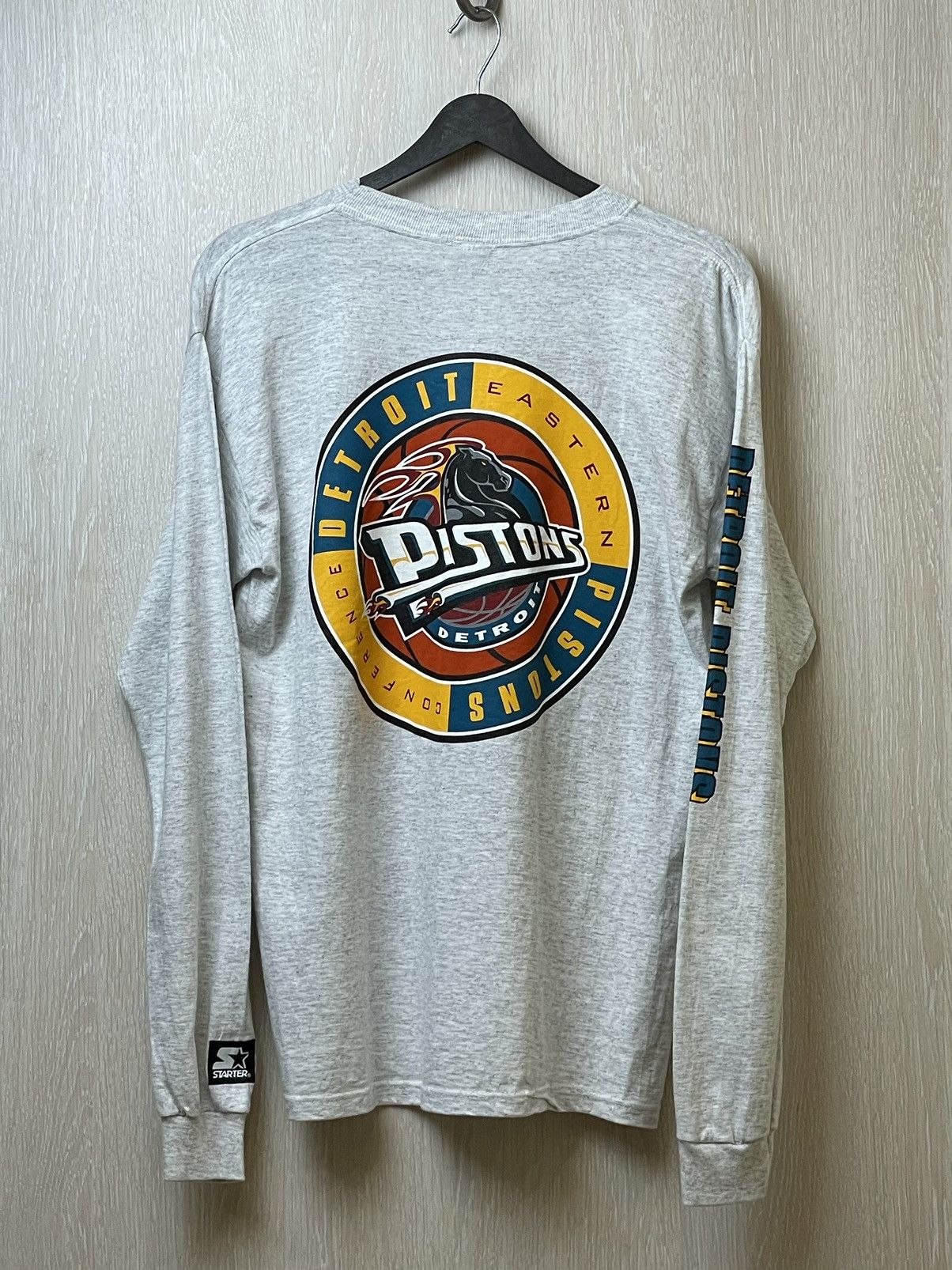 NBA Starter Detroit Pistons Long Sleeve Size US M / EU 48-50 / 2 - 6 Thumbnail