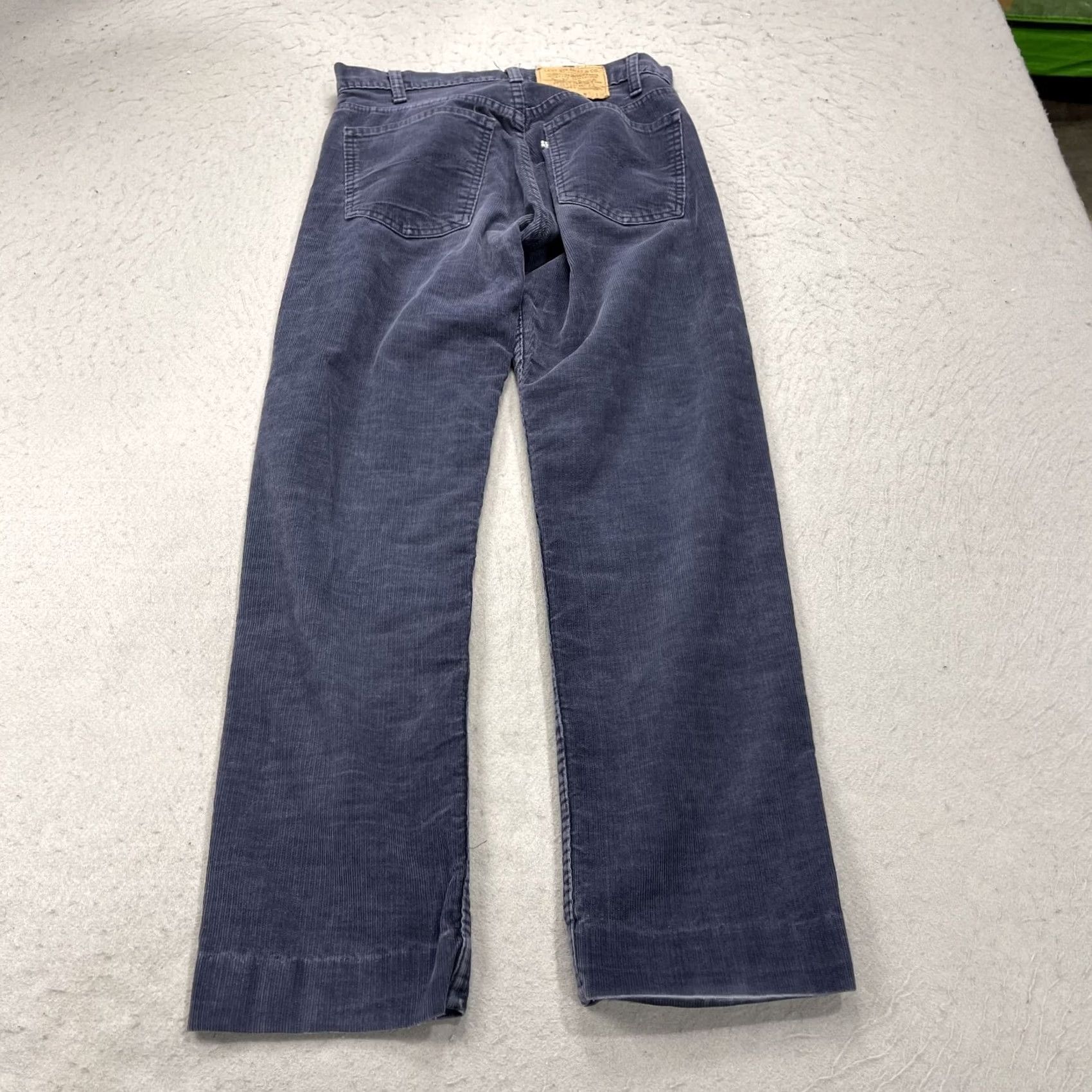 Levi's VINTAGE Levi's 500 Series Pants Mens 29x29 Corduroy Blue 80s 5-Pocket Denim Cotton Made USA Regular Straight Mens Size US 29 - 7 Thumbnail