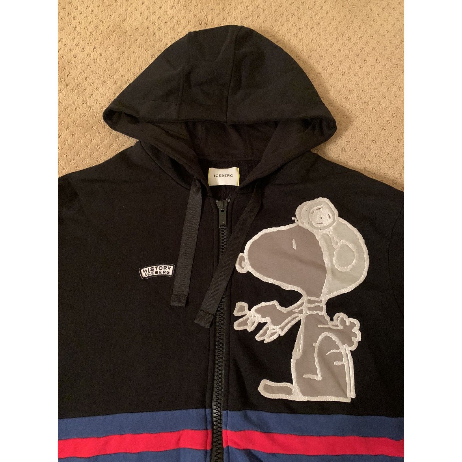 Iceberg Iceberg History Snoopy Full Zip Hoodie Sweater Peanuts Black Size US L / EU 52-54 / 3 - 6 Thumbnail