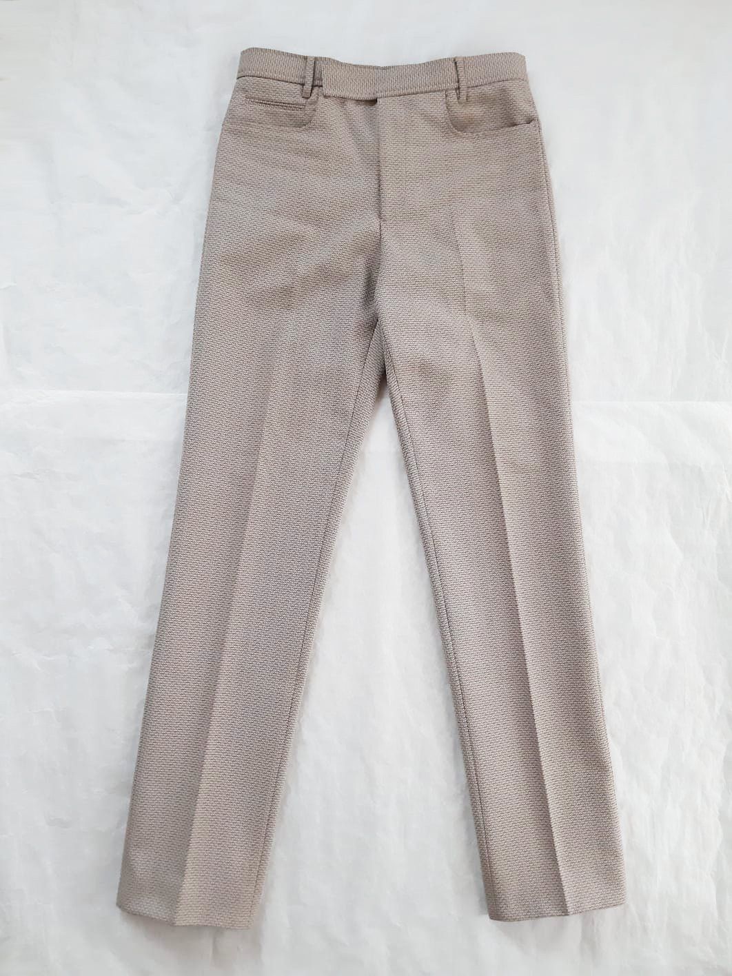Miu Miu MiuMiu 2001 Beige Micro - Herringbone Pants Size US 30 / EU 46 - 6 Thumbnail