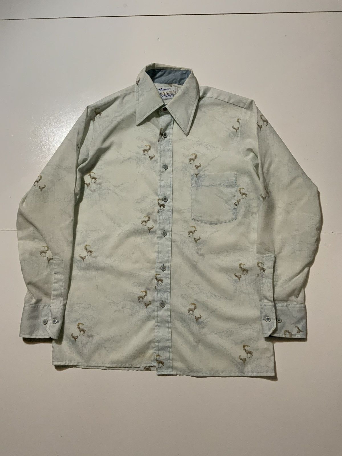 Arrow × Vintage 70s Arrow Doubler Doubler Bighorn Sheep Mountain AOP Shirt Size US S / EU 44-46 / 1 - 1 Thumbnail